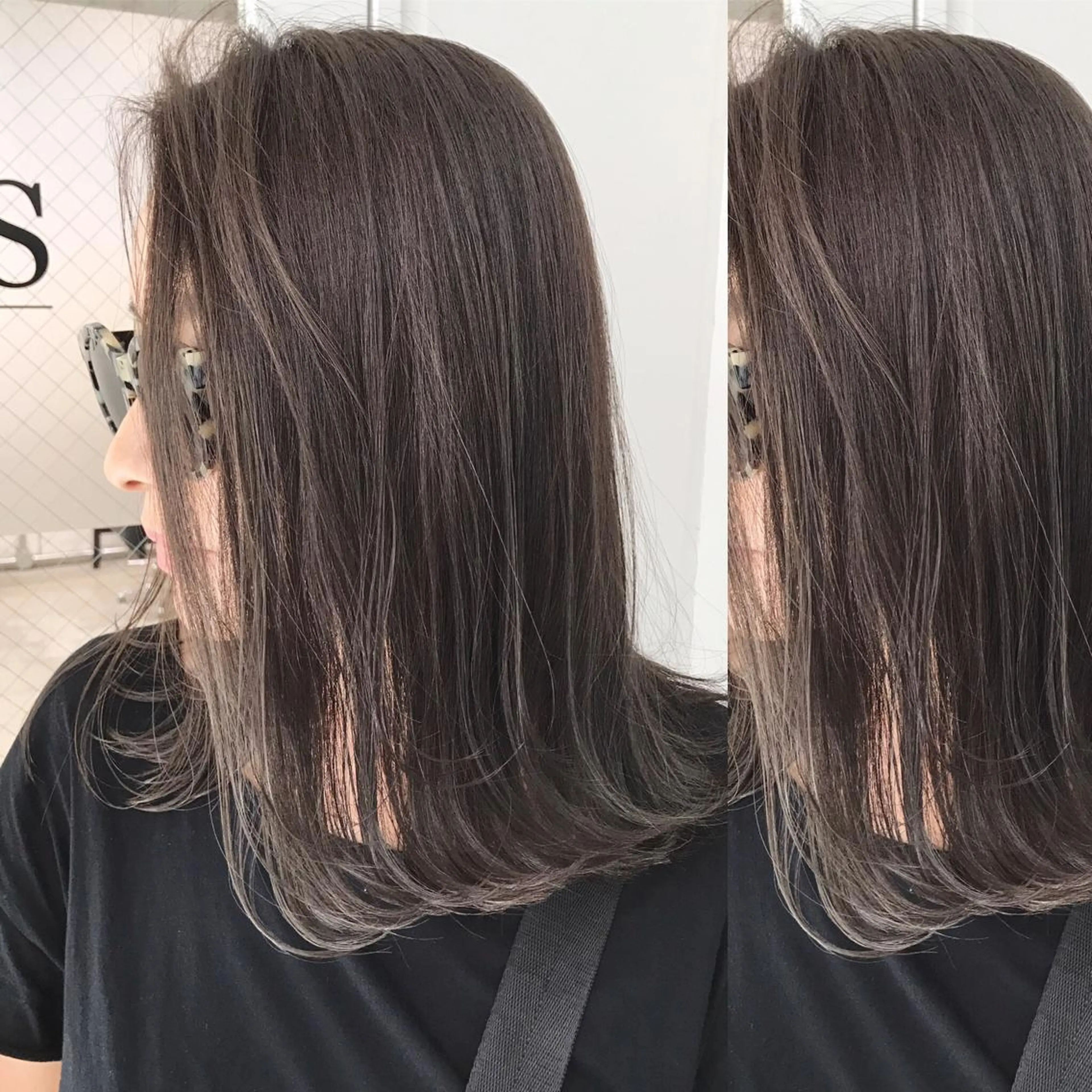 ミディアム カラー ヘアアレンジ ヘアカラー トリートメント BANK'S hair所属・💐ケラチン 髪質改善寺坂雄飛💐のヘアスタイル