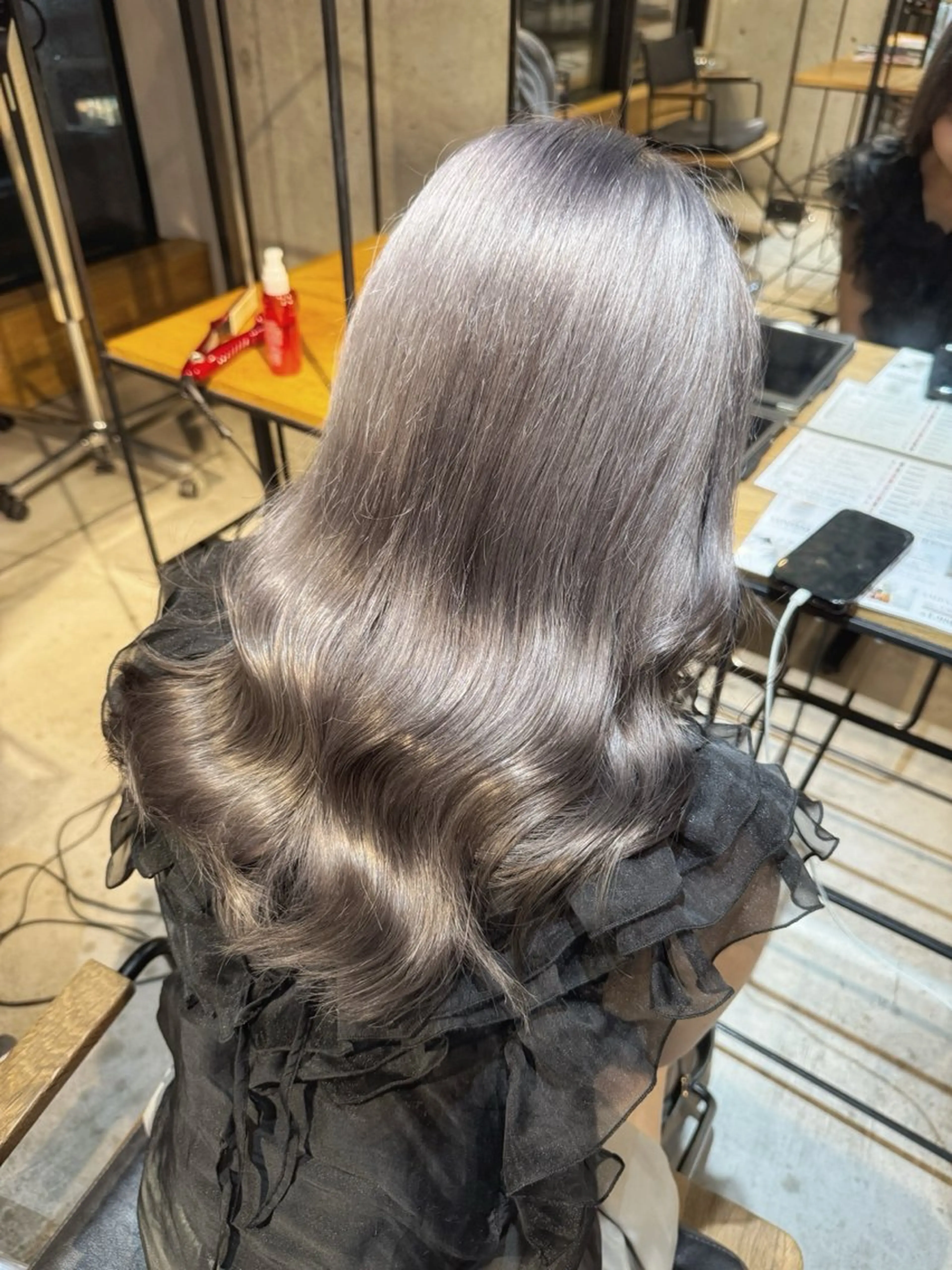 セミロング カット ヘアカラー トリートメント ベージュカラー/新潟 カラー特化/落合優吾のヘアスタイル