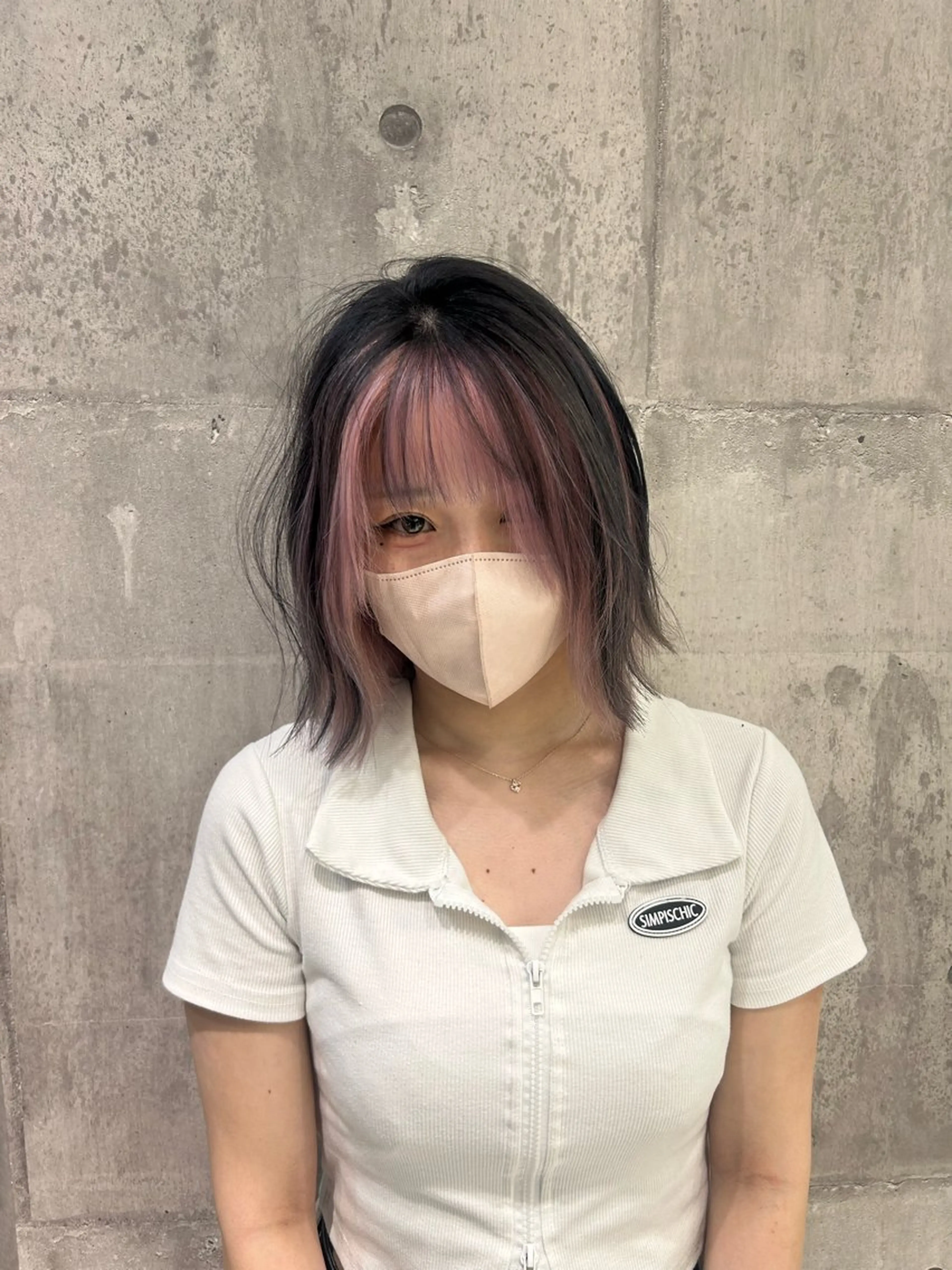 ショート カラー 切りっぱなしボブ ハイトーンカラー ピンクカラー ホワイトピンク ボブ カット ヘアカラー トリートメント 🫧ハイトーン🫧 TOPstylistのヘアスタイル