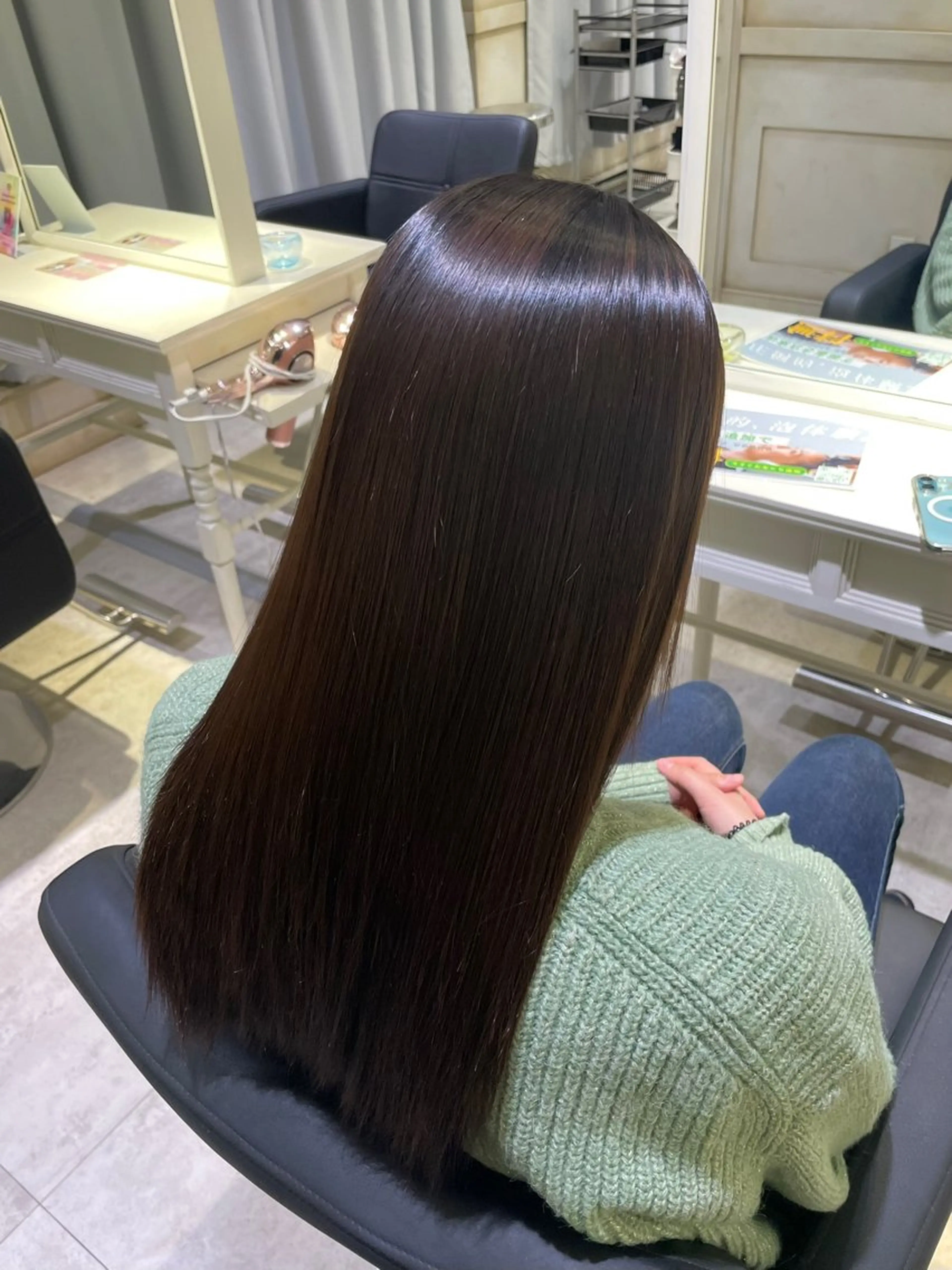ロング 縮毛矯正 トリートメント 🟠美髪矯正⭐️ 刑部一哉🟠のヘアスタイル