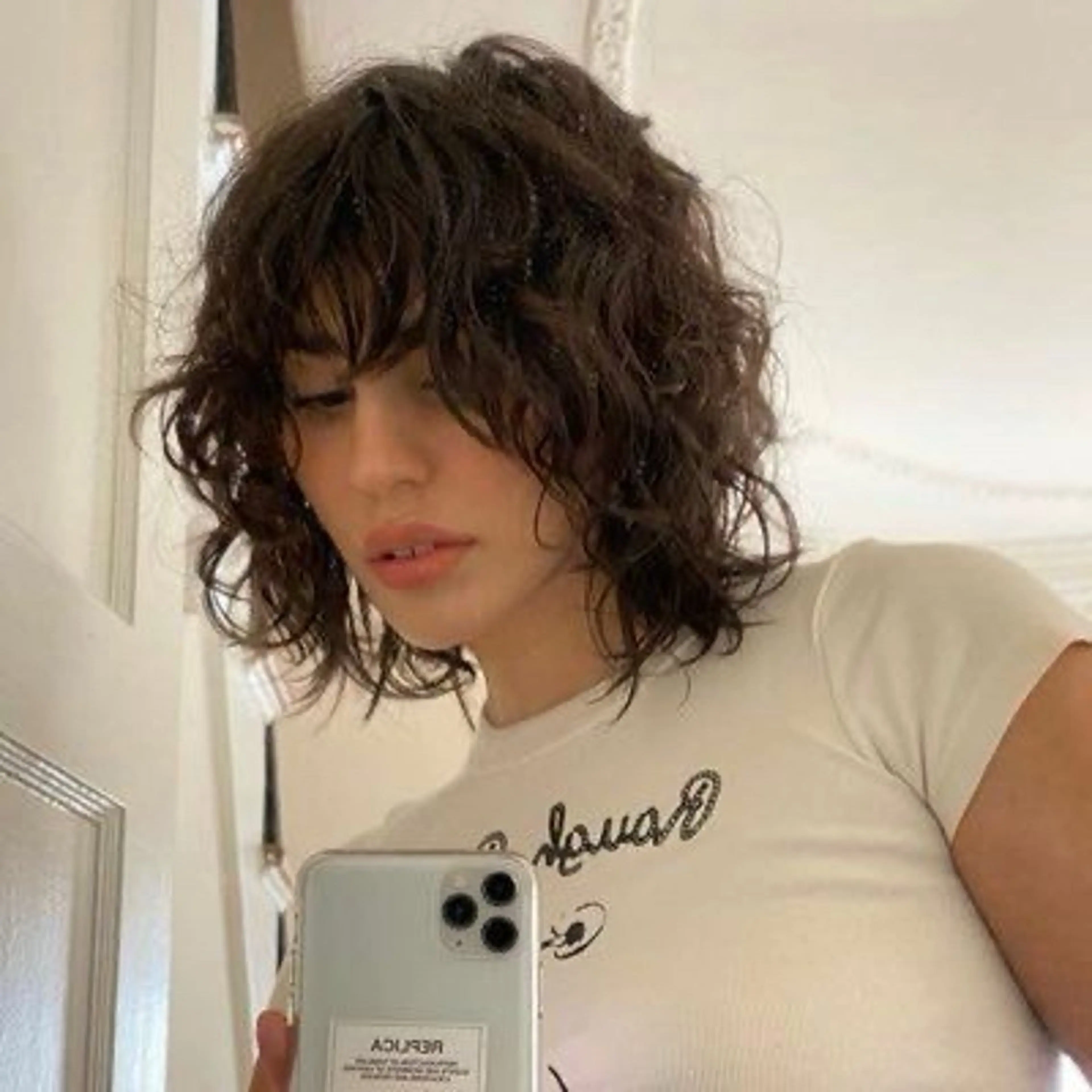 ミディアム パーマ ミディアムパーマ カット ヘアカラー パーマ レイヤーカット/ パーマ‪/表参道のヘアスタイル