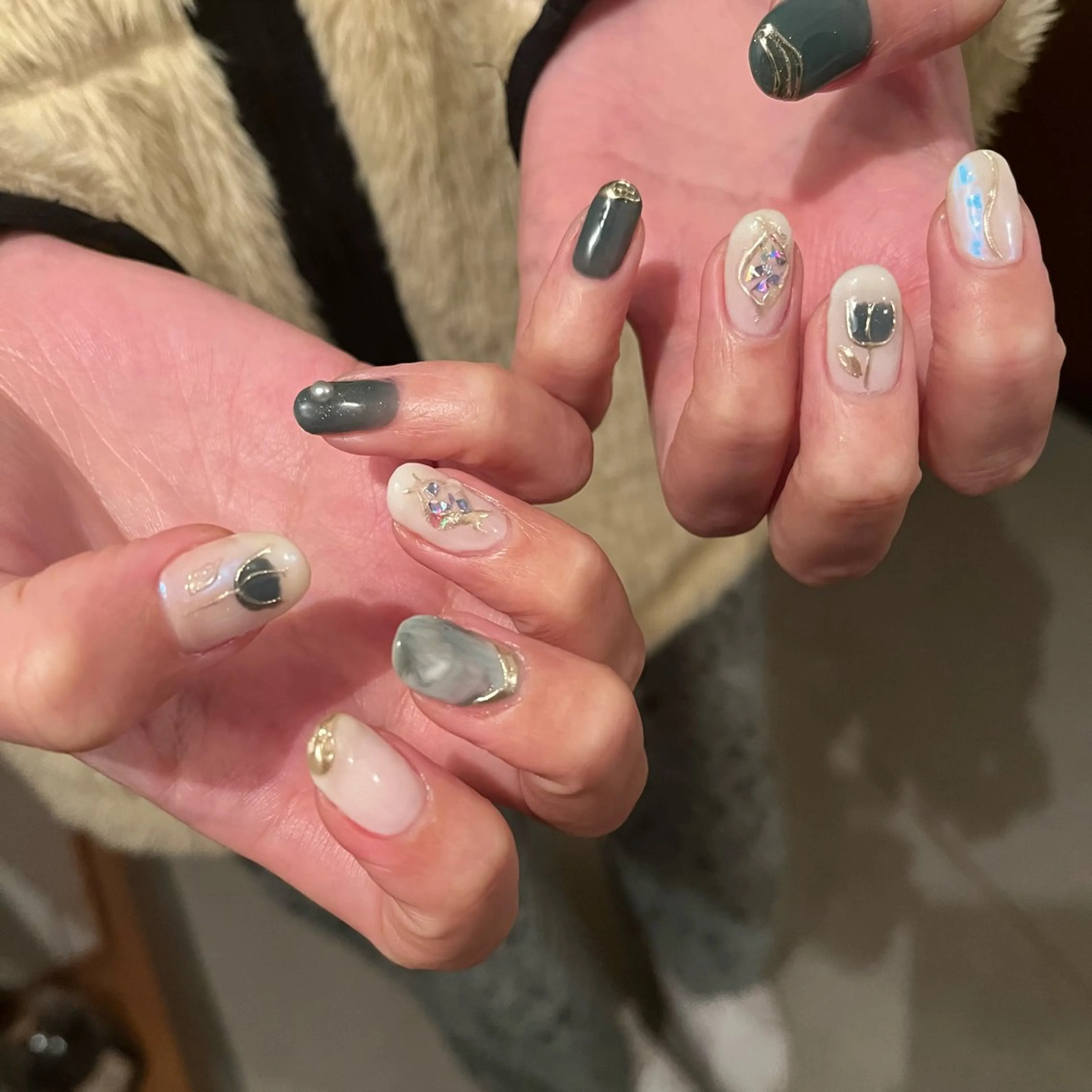 ネイル フラワーネイル K Aのネイルデザイン