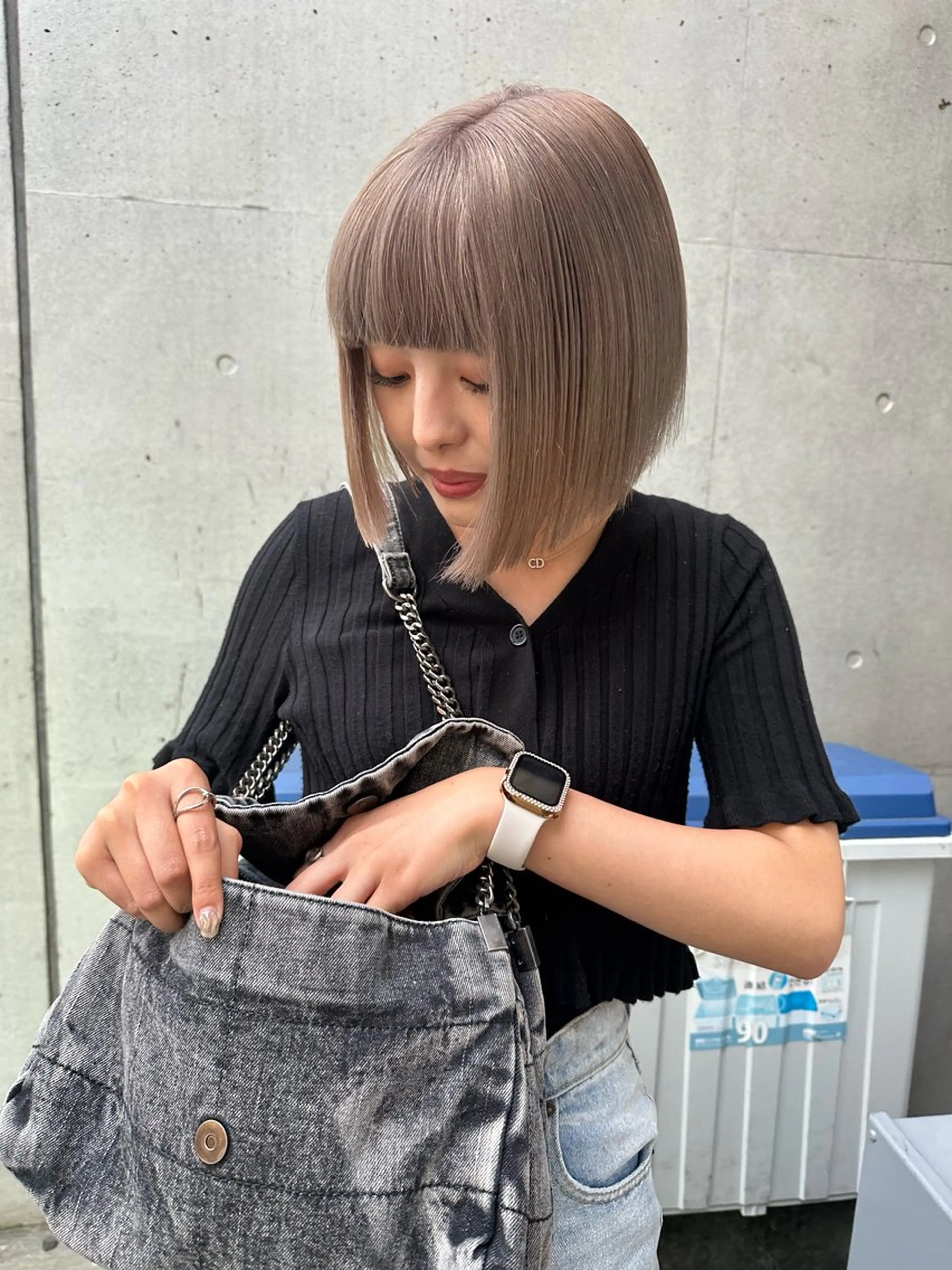 ミディアム 透明感カラー🥣 大平優香のヘアスタイル