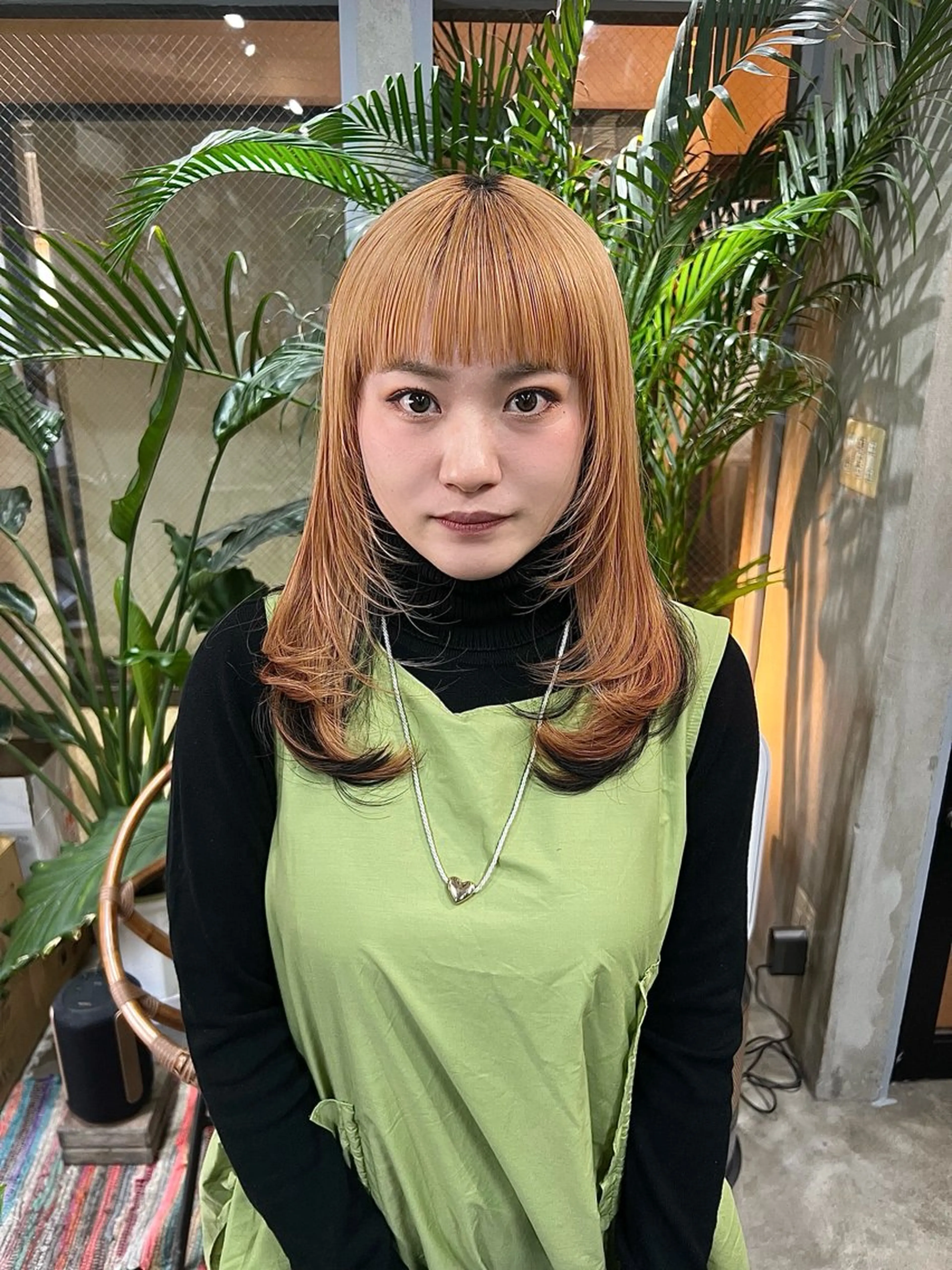 セミロング カラー カット ヘアカラー U-fuショート 伊藤拓海のヘアスタイル