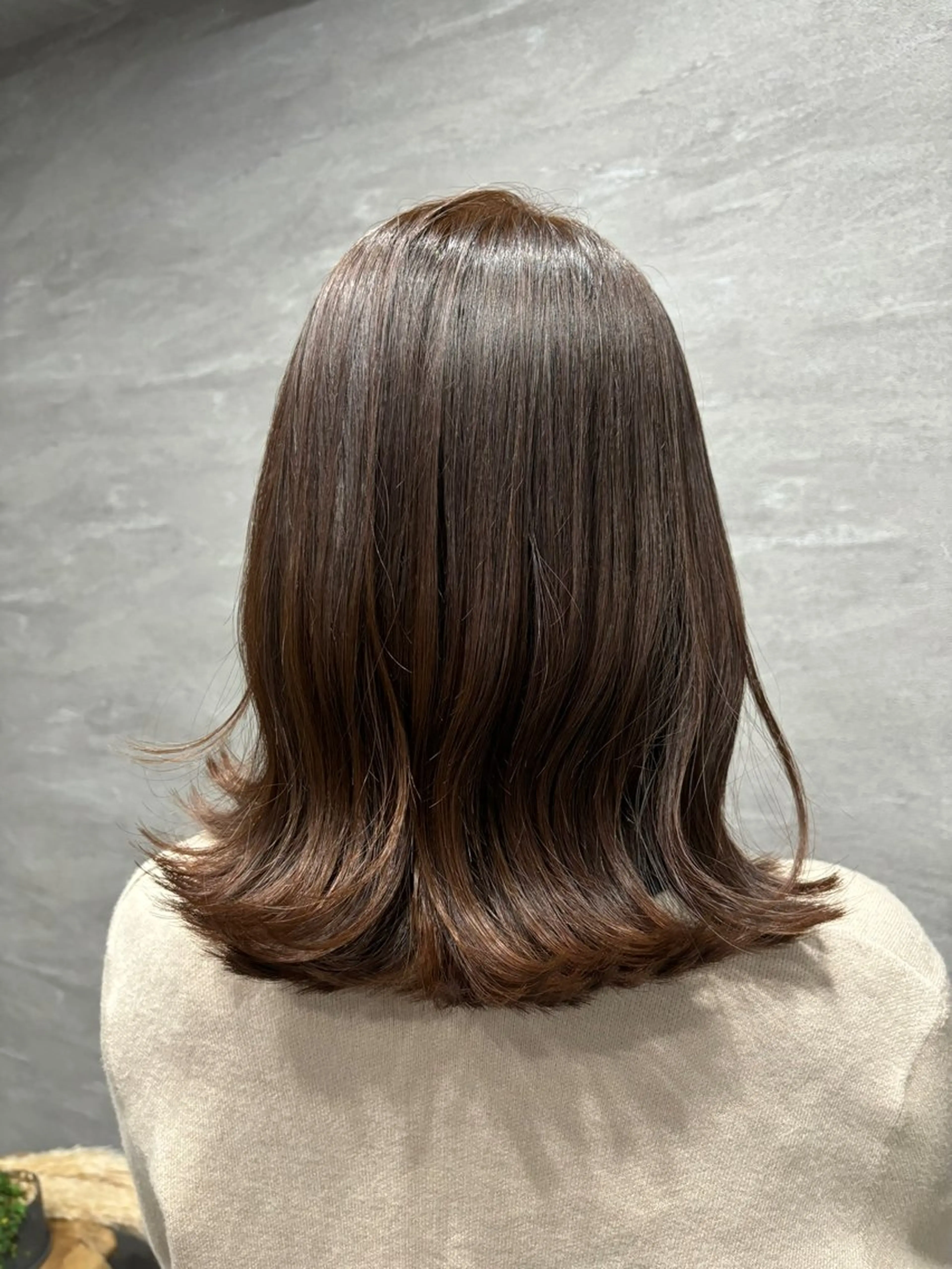 ミディアム くびれヘア 永井大樹✨ 透明感カラー✨のヘアスタイル