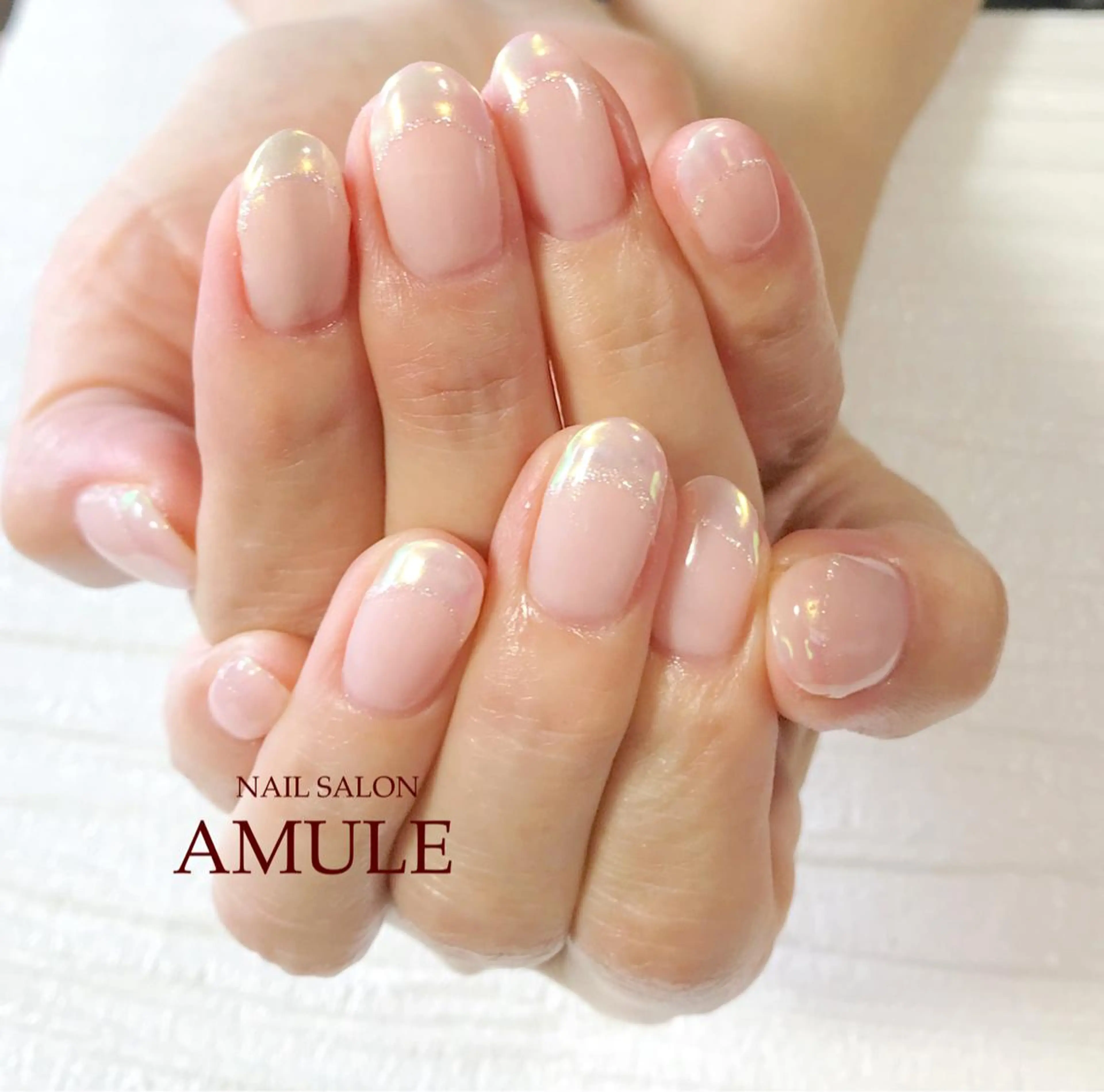 ネイル ラメ(グリッター) ミラーネイル ワンカラーネイル ハンドネイル NAILSALON AMULEのネイルデザイン