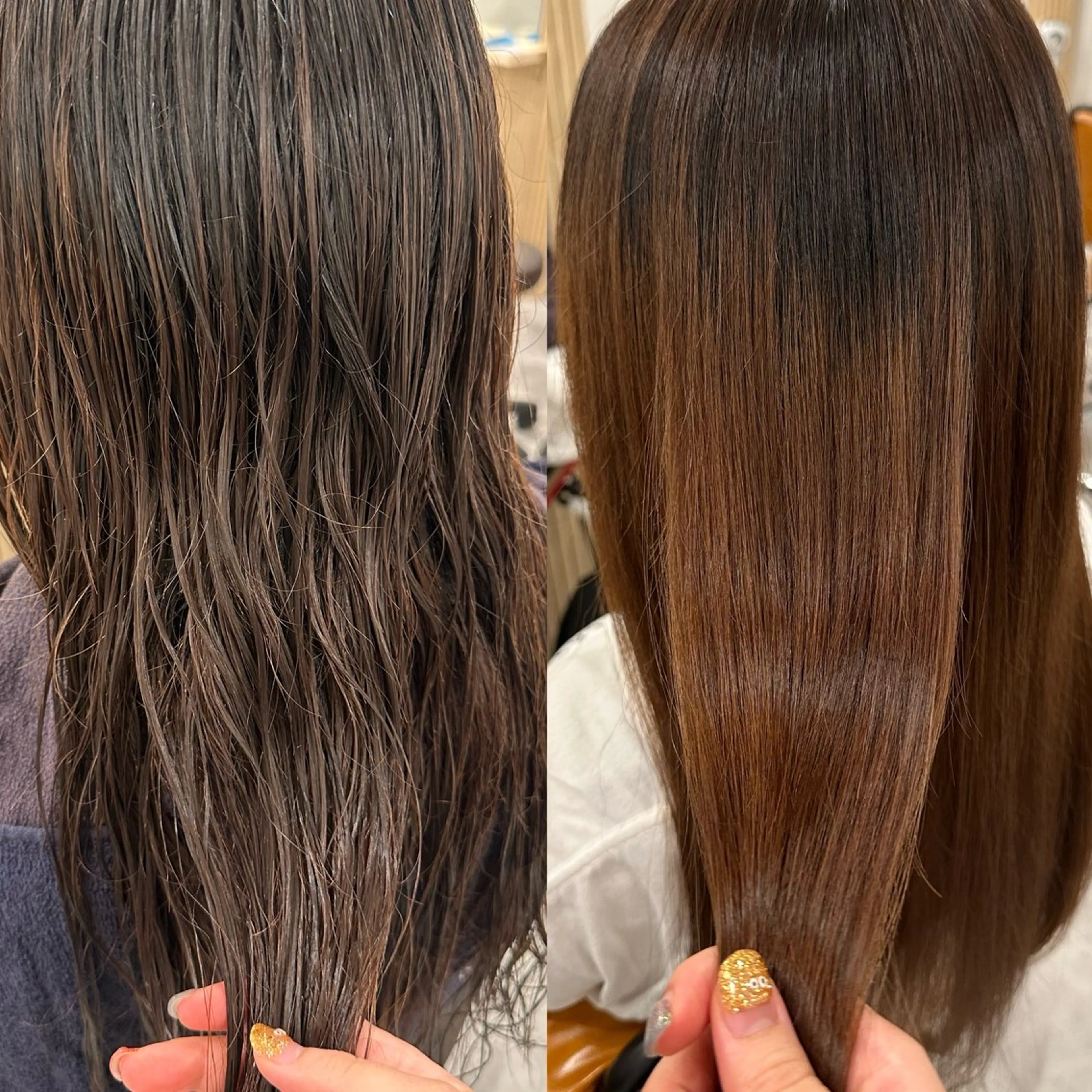 セミロング カット 縮毛矯正 ROPE🫧 フウカのヘアスタイル