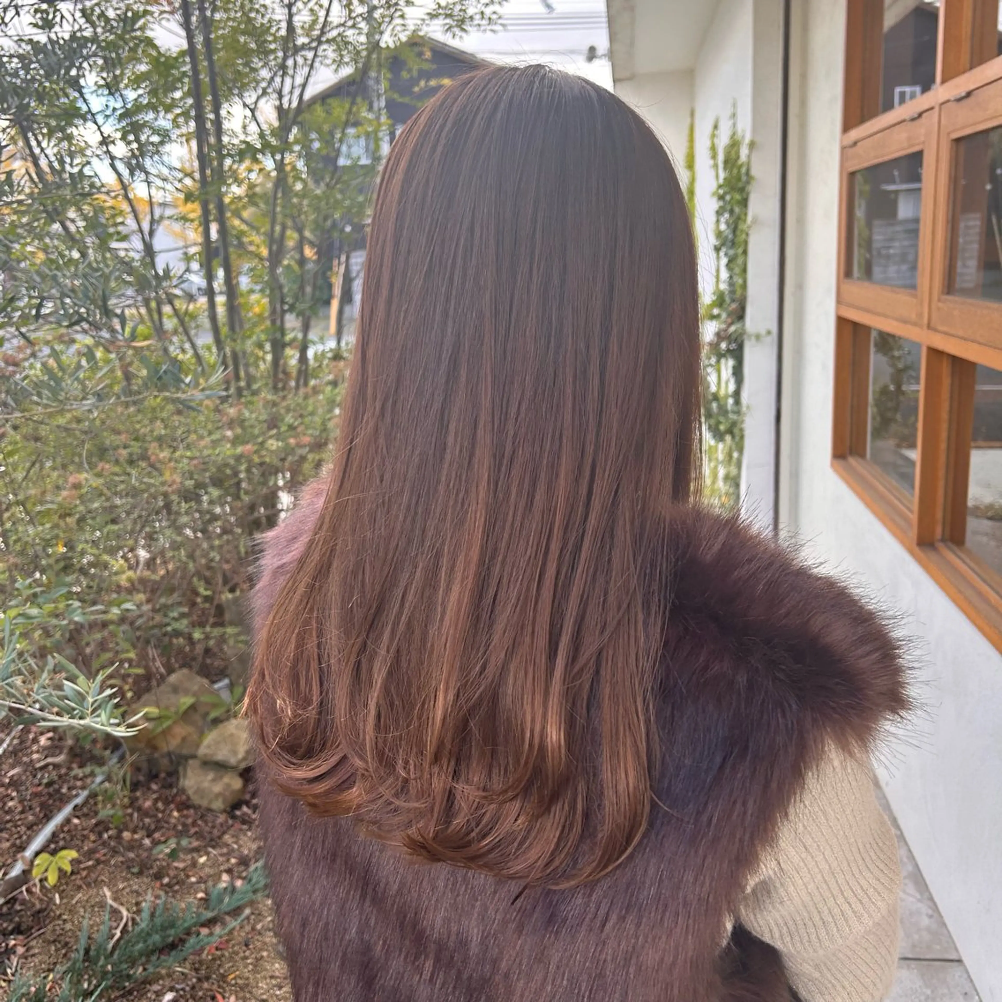 ロング カラー レイヤーカット カット ヘアカラー 山本 知佳のヘアスタイル