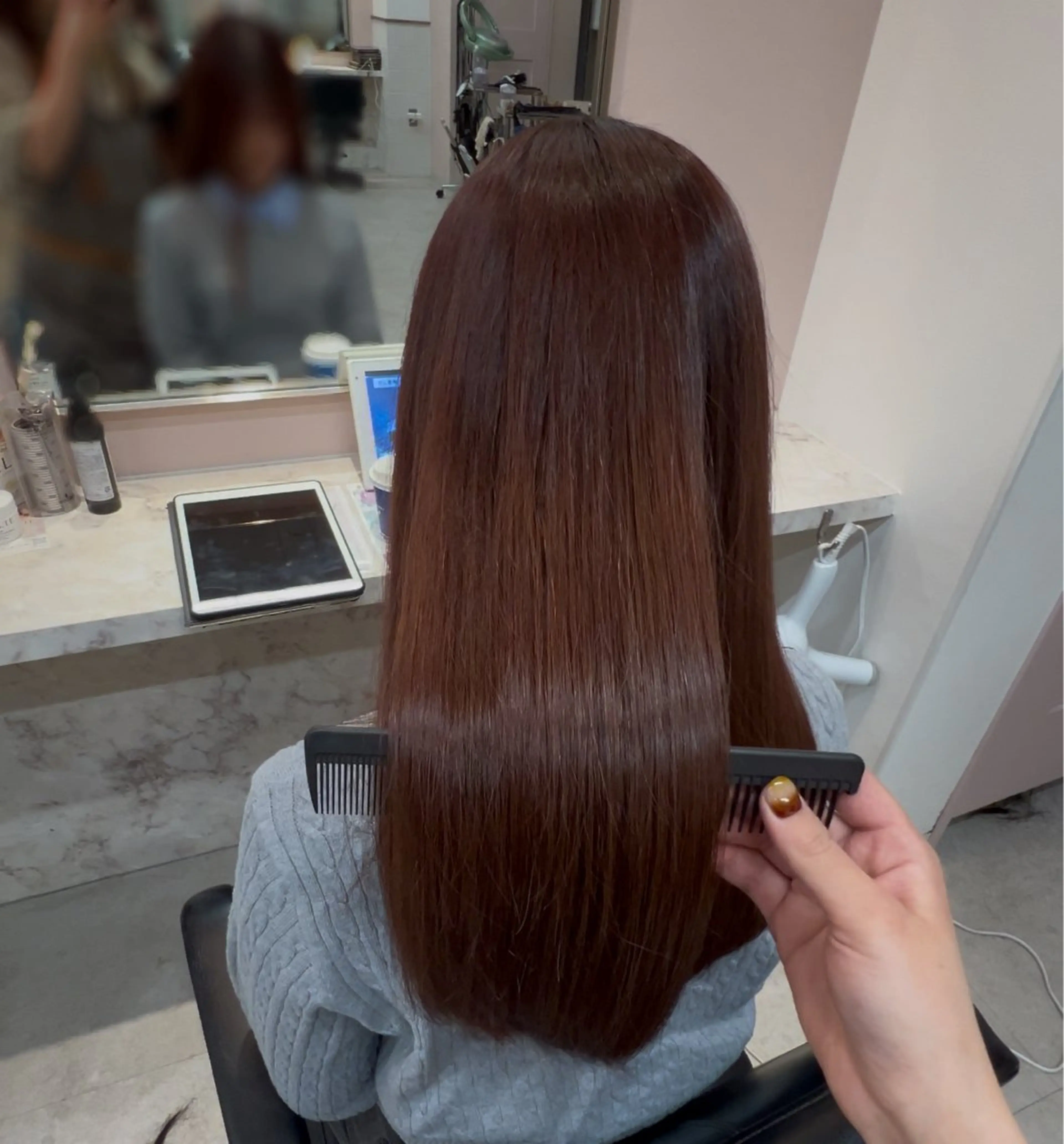 ロング カラー ヘアカラー トリートメント LallYou金山所属・津野 こころのヘアスタイル