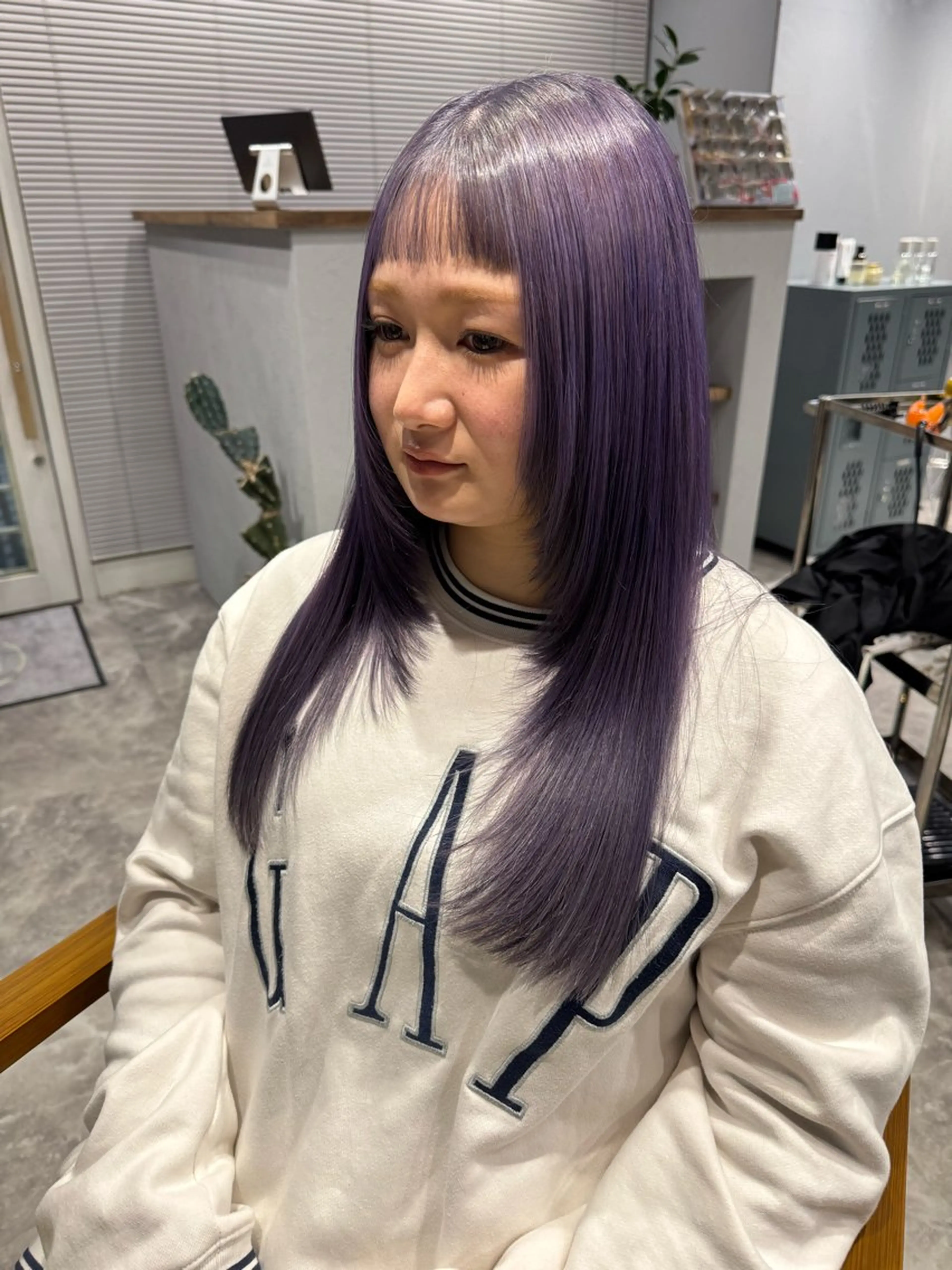 ロング カラー ベージュカラー レイヤーカット トリートメント カット ヘアカラー 画 kirikaのヘアスタイル