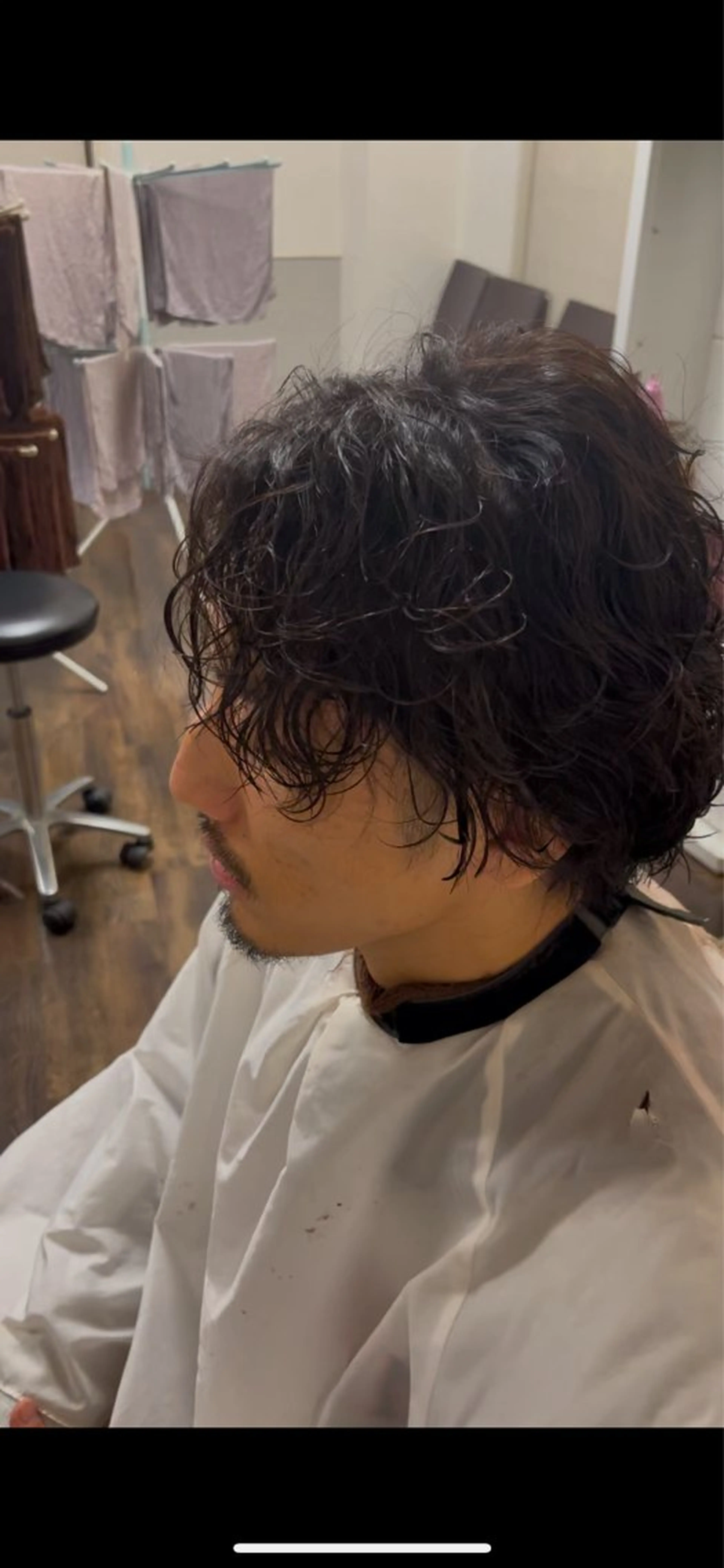 パーマ メンズ 波巻きパーマ カット パーマ Q.HairLab所属・Q. Hair　谷村 俊祐のヘアスタイル