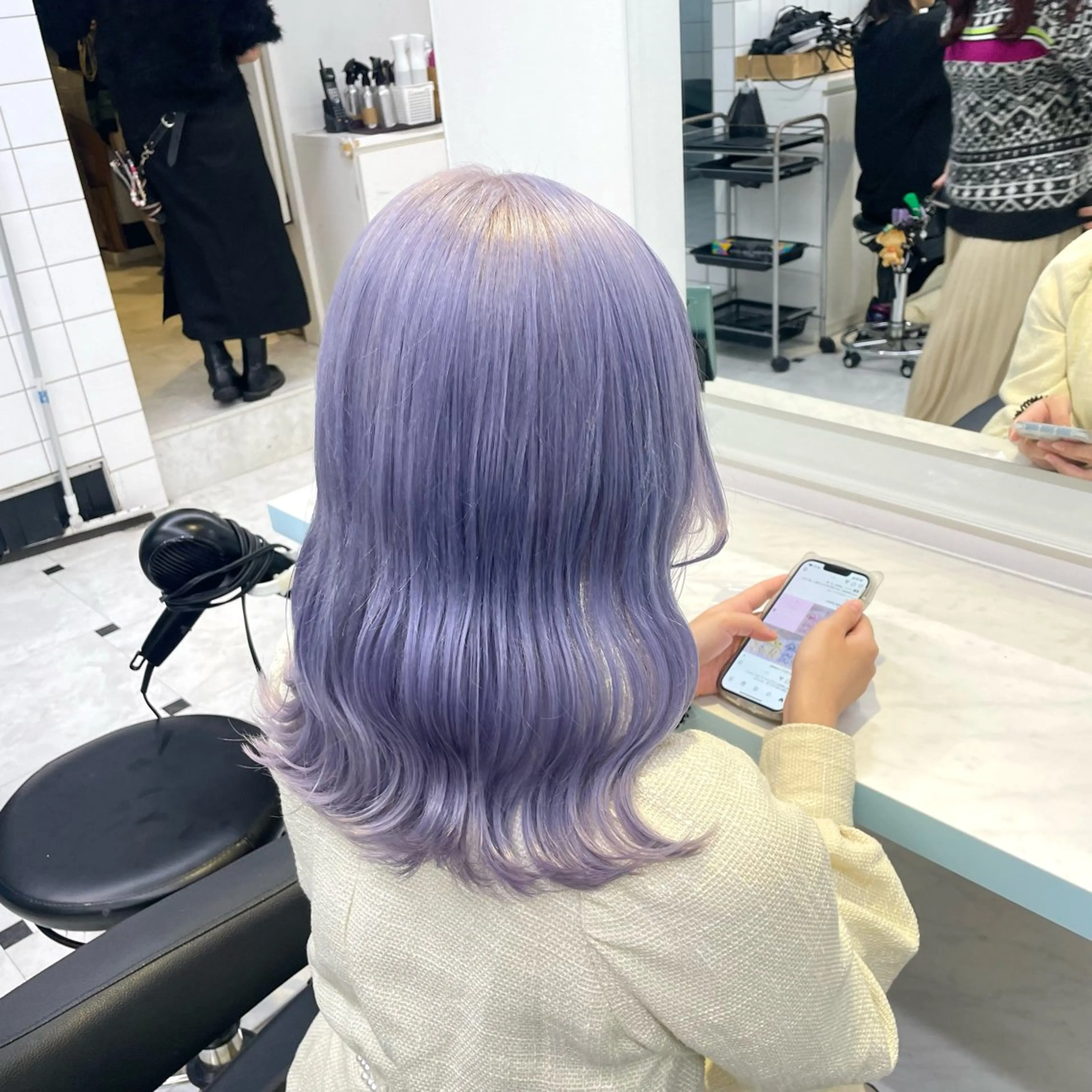 セミロング カラー ハイトーン🌈メンズ カット♡Machanのヘアスタイル