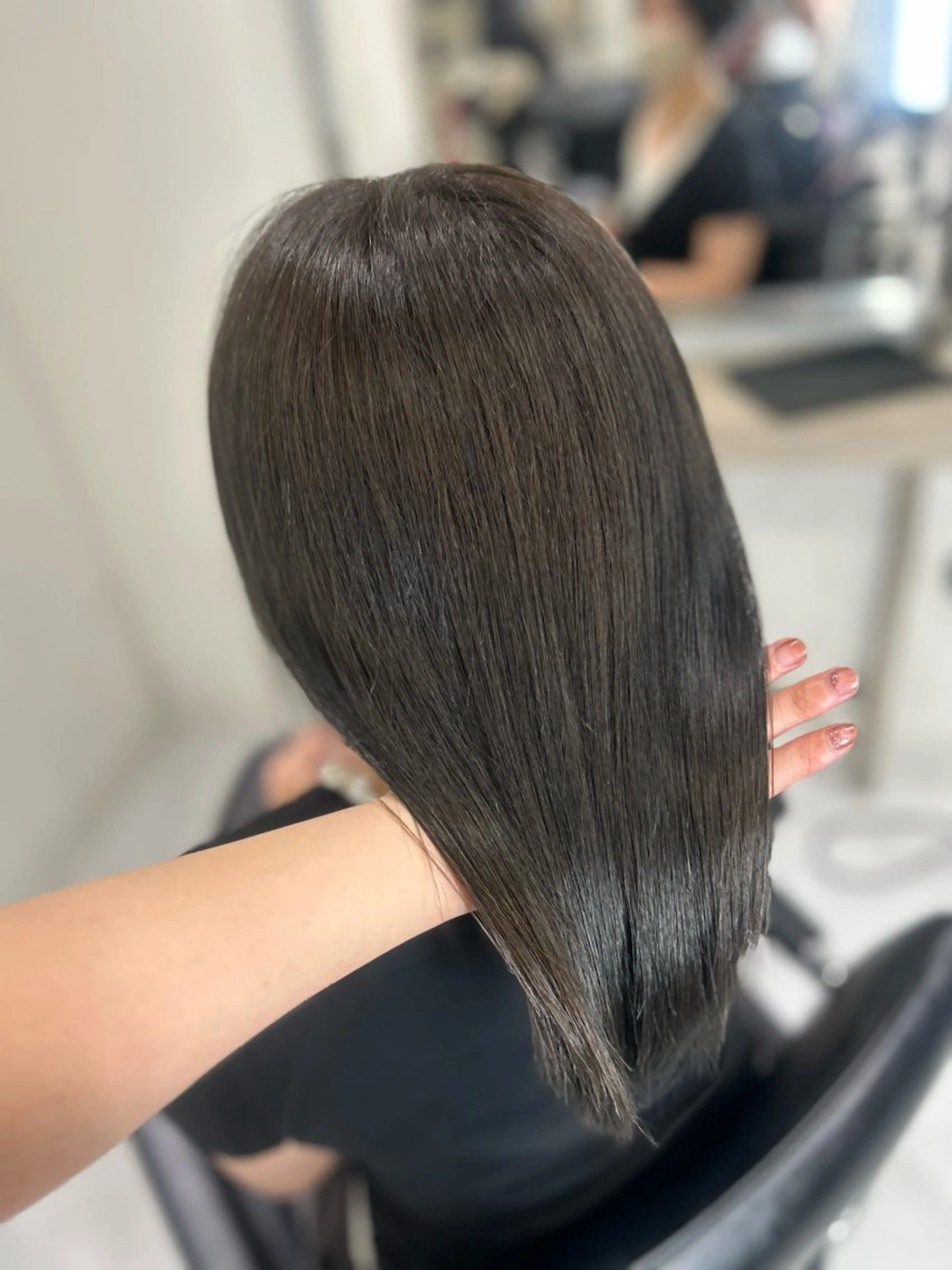 カラー 透明感カラー グレージュ ヘアカラー トリートメント 韓国︎✧網紅ヘア 🩶yuukaのヘアスタイル