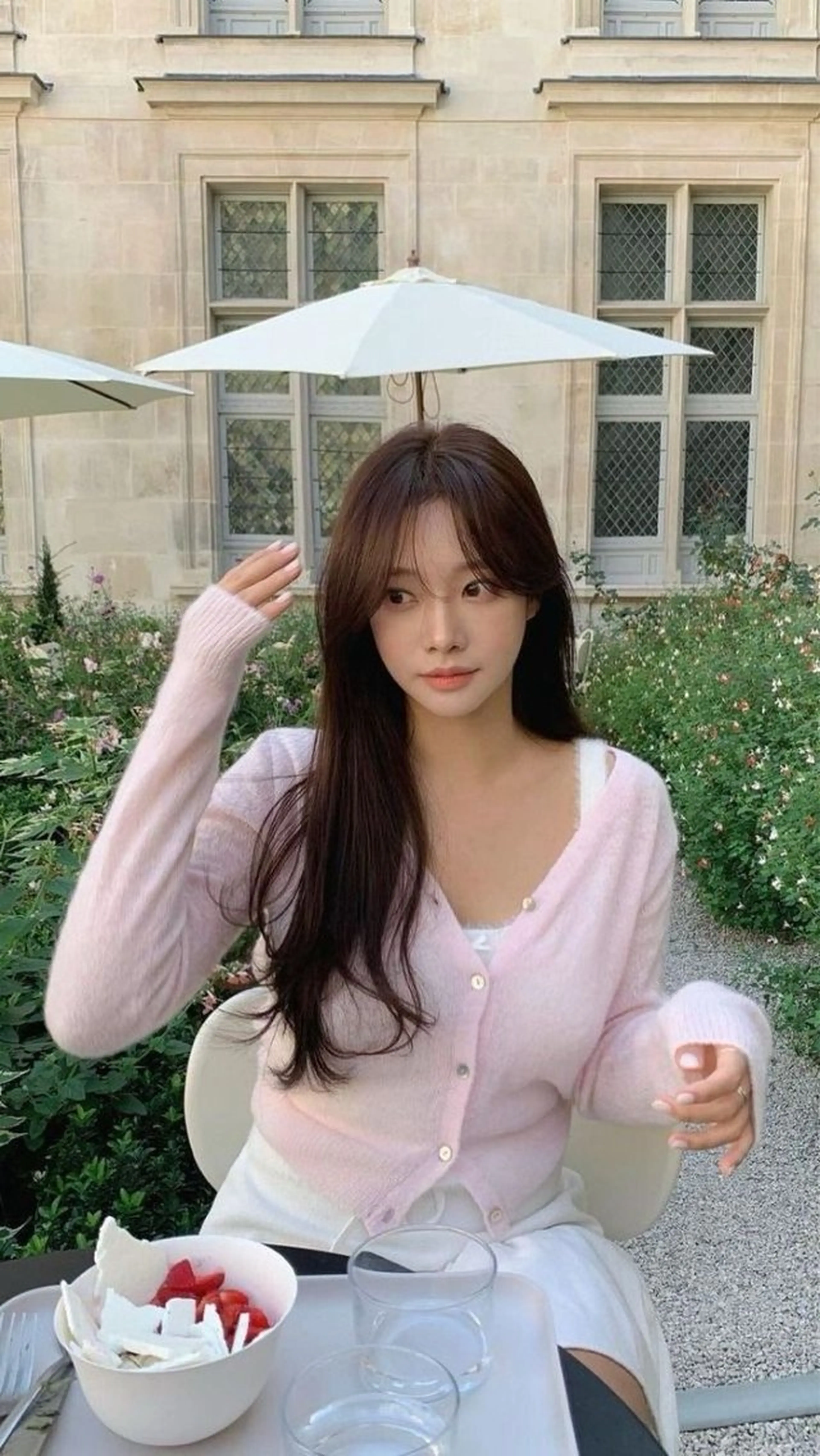 ミディアム カット ヘアカラー トリートメント ヘッドスパ ヘアセット 大人っぽ上品🤍韓国 レイヤー🤍ふうがのヘアスタイル