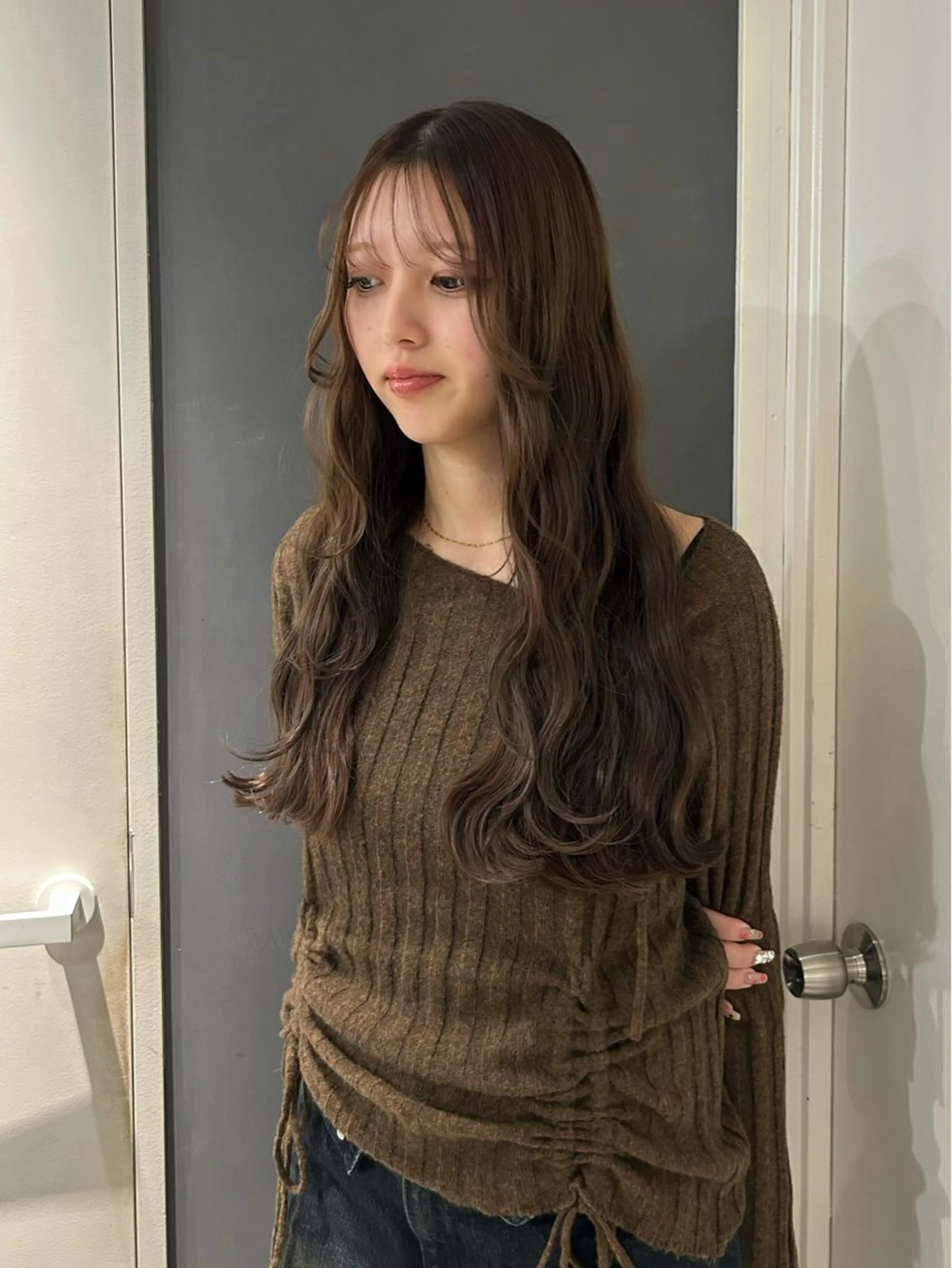 ロング カット ヘアカラー トリートメント cien 【堀江】 eri bobのヘアスタイル