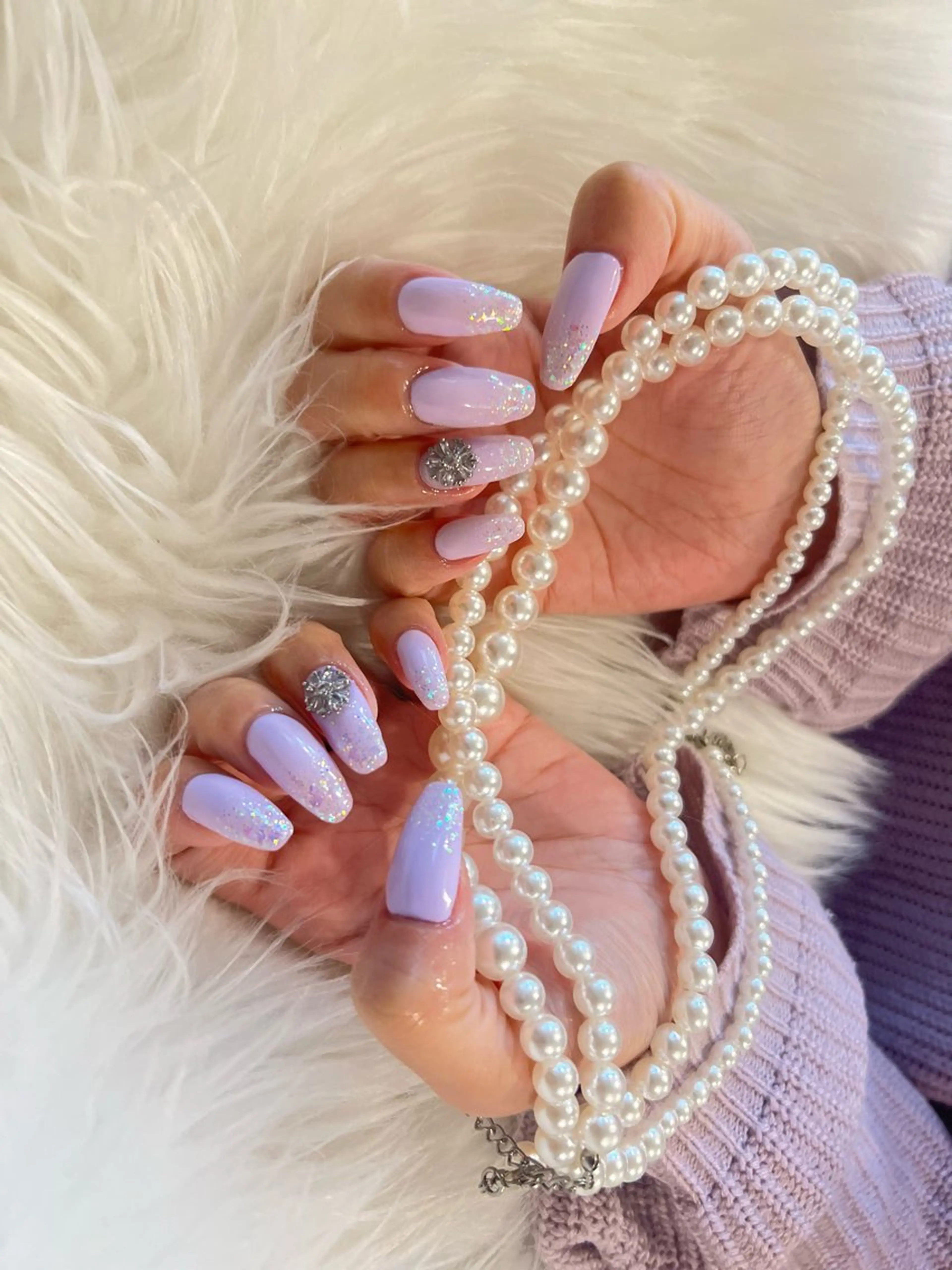 ネイル ラメ(グリッター) ラメグラデーション 88-nail. MAKIのネイルデザイン