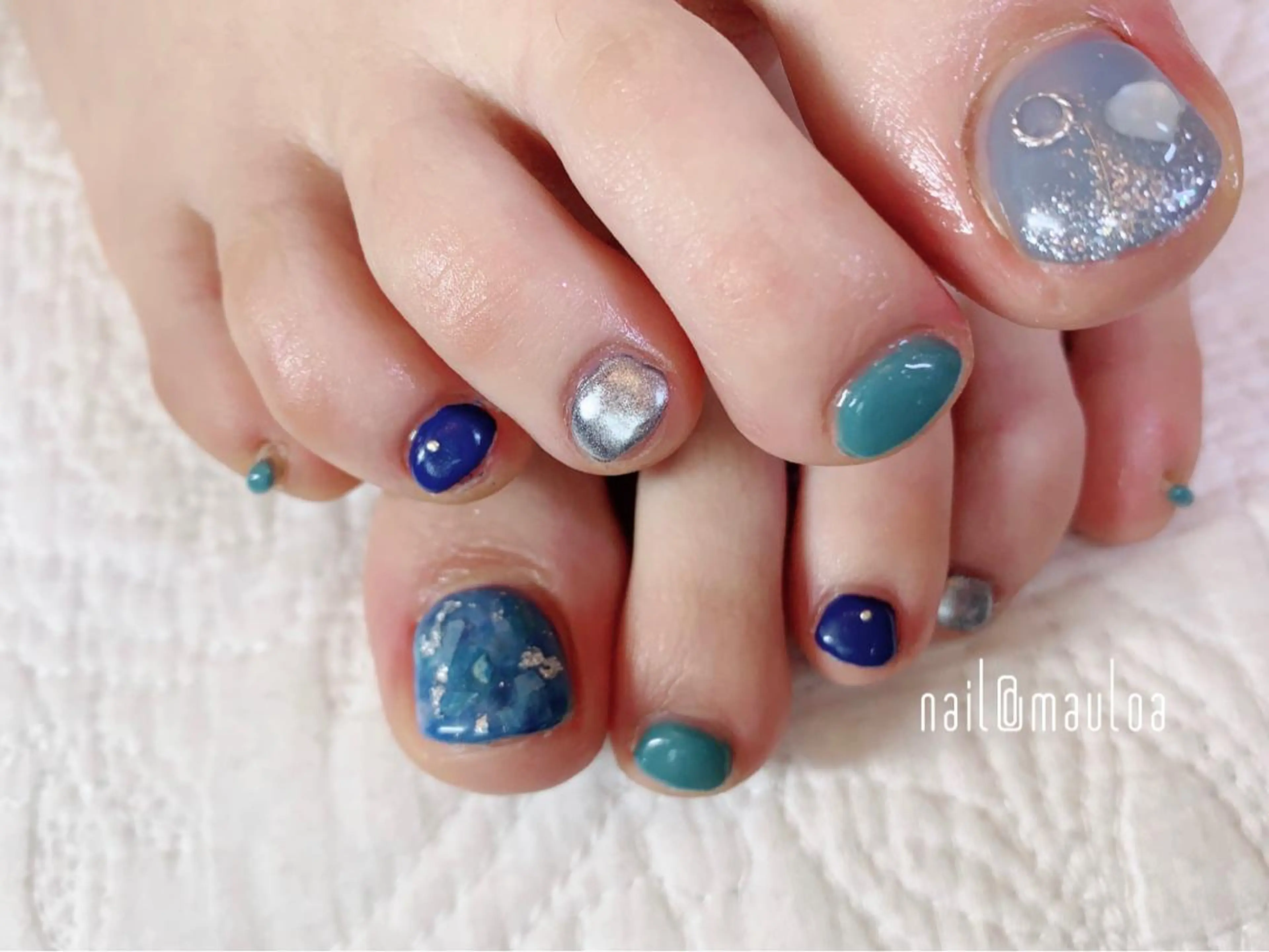 ネイル ブルー pipi..所属・pipi ..のネイルデザイン