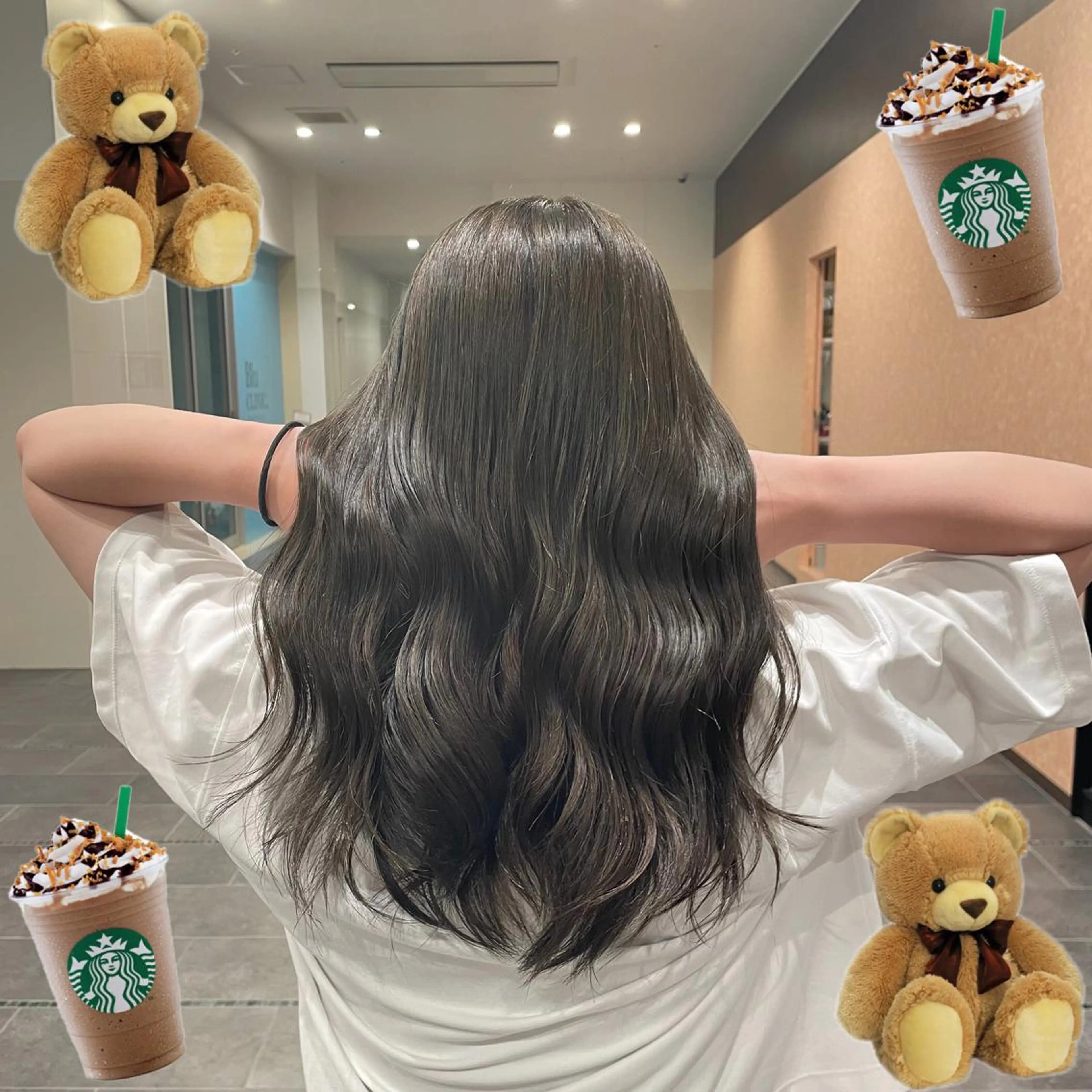 セミロング カラー ブリーチ グレージュ ブリーチなしカラー La Blessグランサロン梅田店所属・梅田美容室/ブリーチ なし/レイヤーカットのヘアスタイル