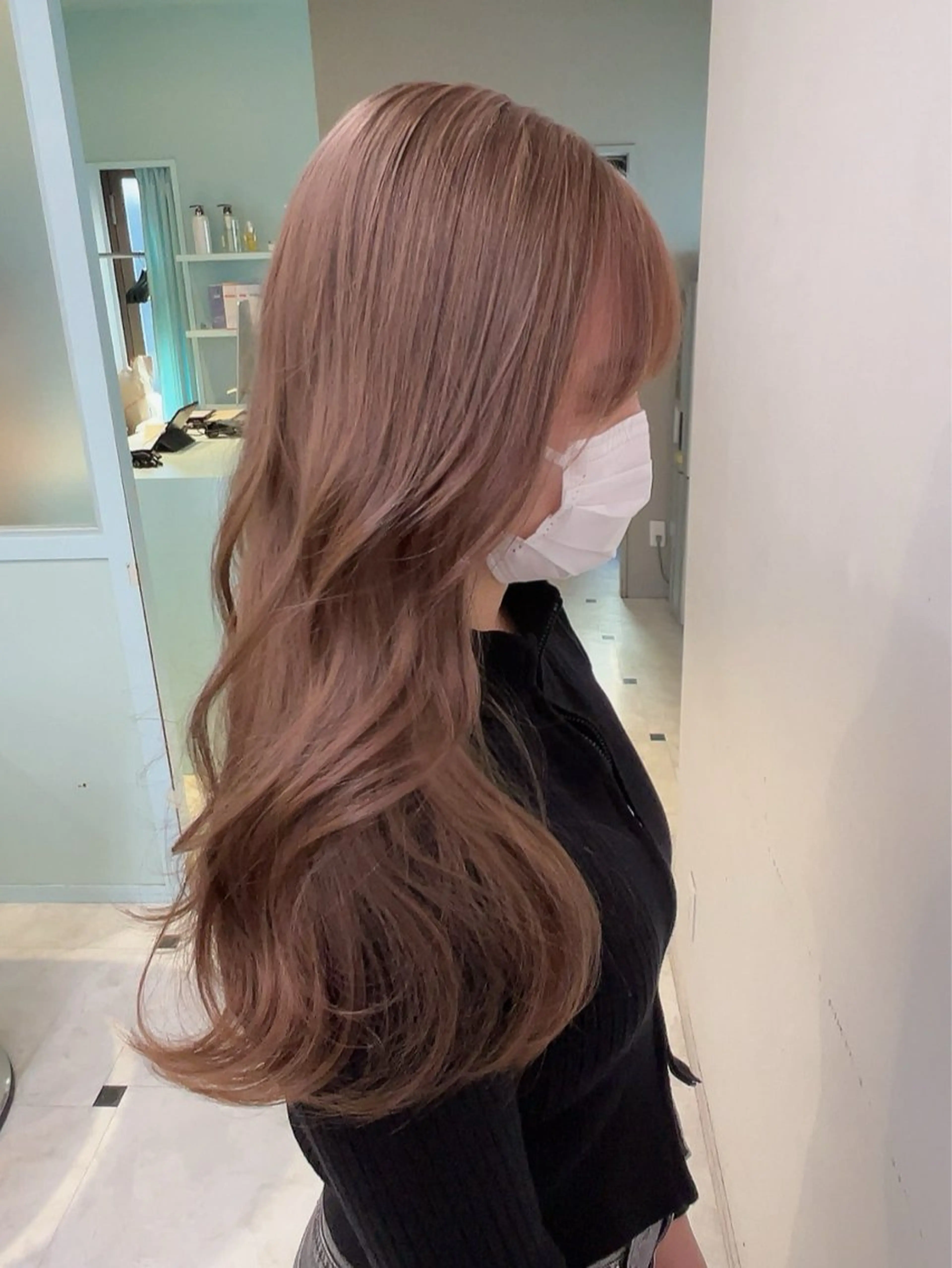 セミロング カラー ヘアカラー トリートメント ヘッドスパ 🥞ベージュ系カラー 【すずきりほ】🥞のヘアスタイル