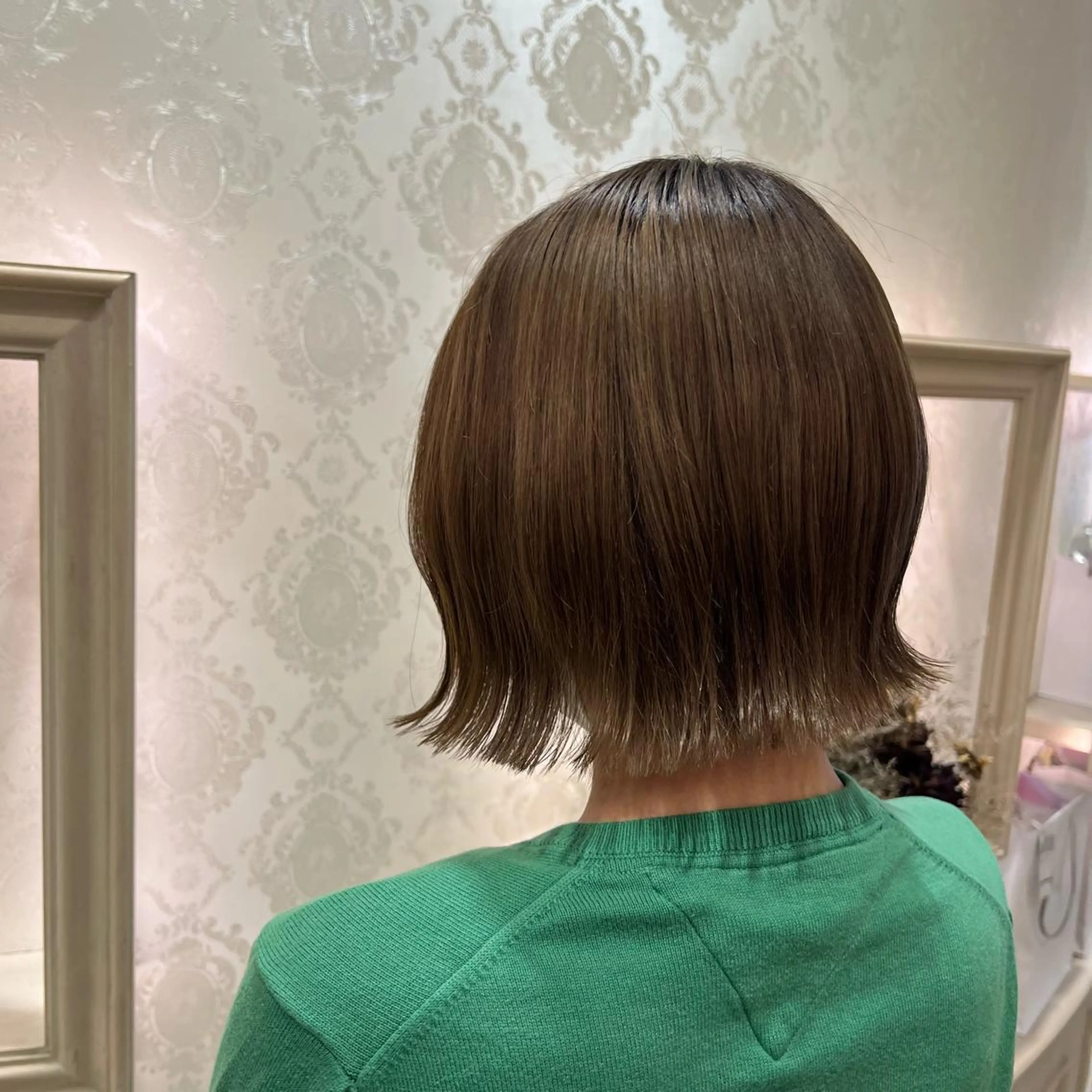 ショート ボブ くびれヘア SALOWIN川崎WEST店所属・🌷川崎/アレンジ/ 暖色ボブ/コトネ🌷のヘアスタイル