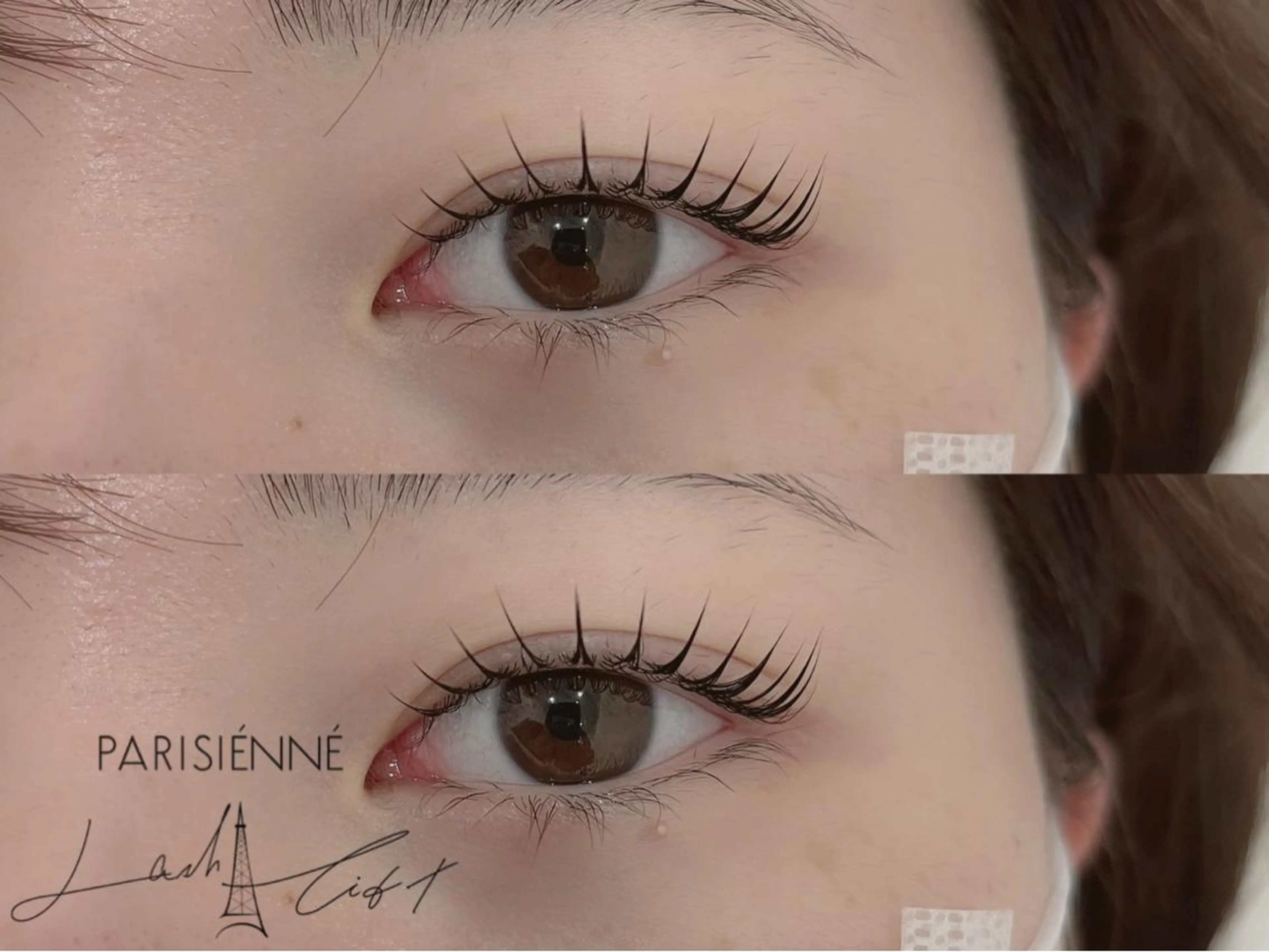 マツエク・マツパ パリジェンヌラッシュリフト MAQUM𖤐 Satsumiのマツエク・マツパデザイン