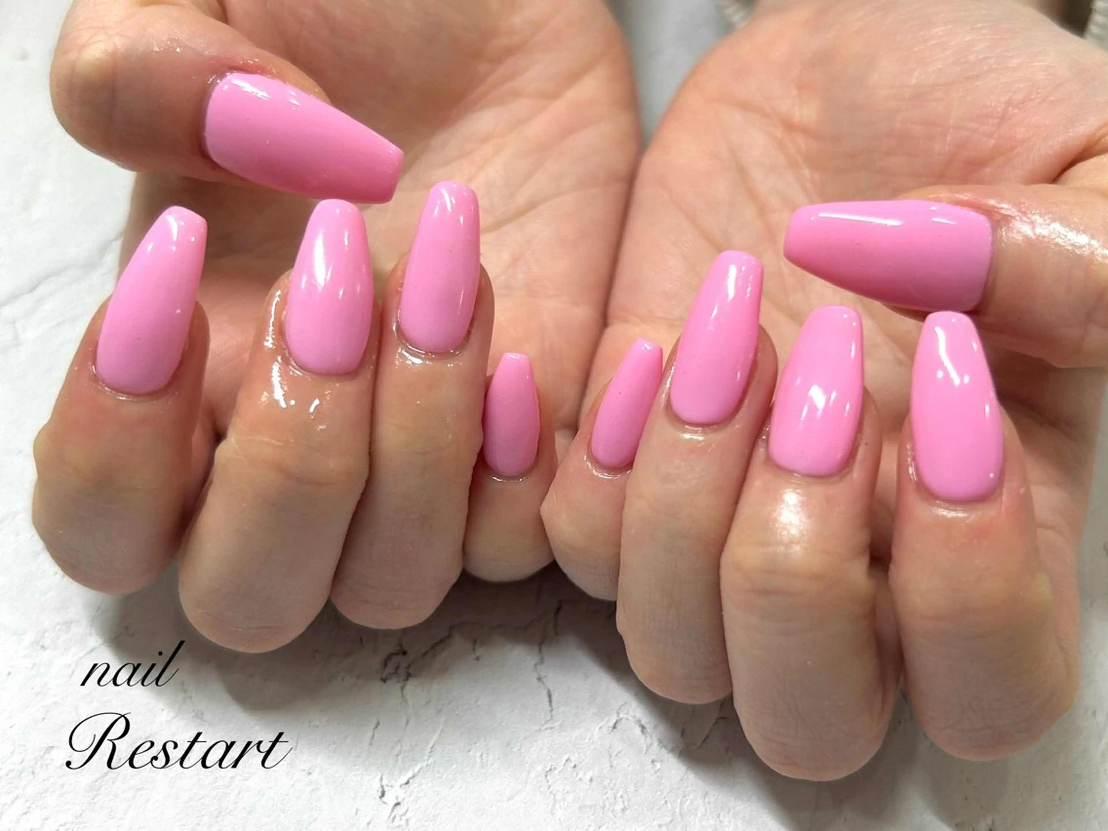 ロング ハンドネイル nail Restart所属・Restart YURIのネイルデザイン