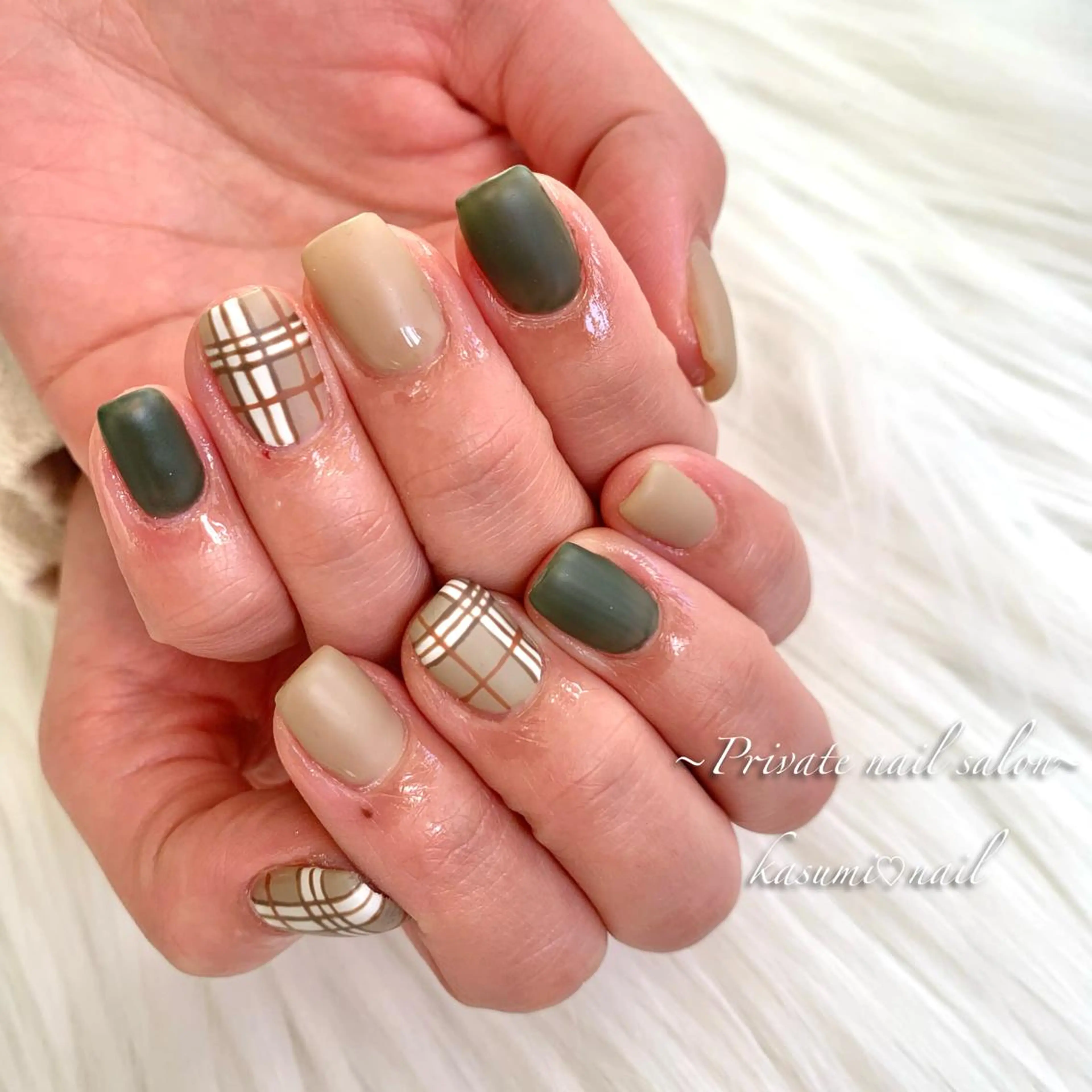 ネイル アートネイル ラメ(グリッター) マグネットネイル ミラーネイル 持ち込み KASUMI♡ Nailのネイルデザイン