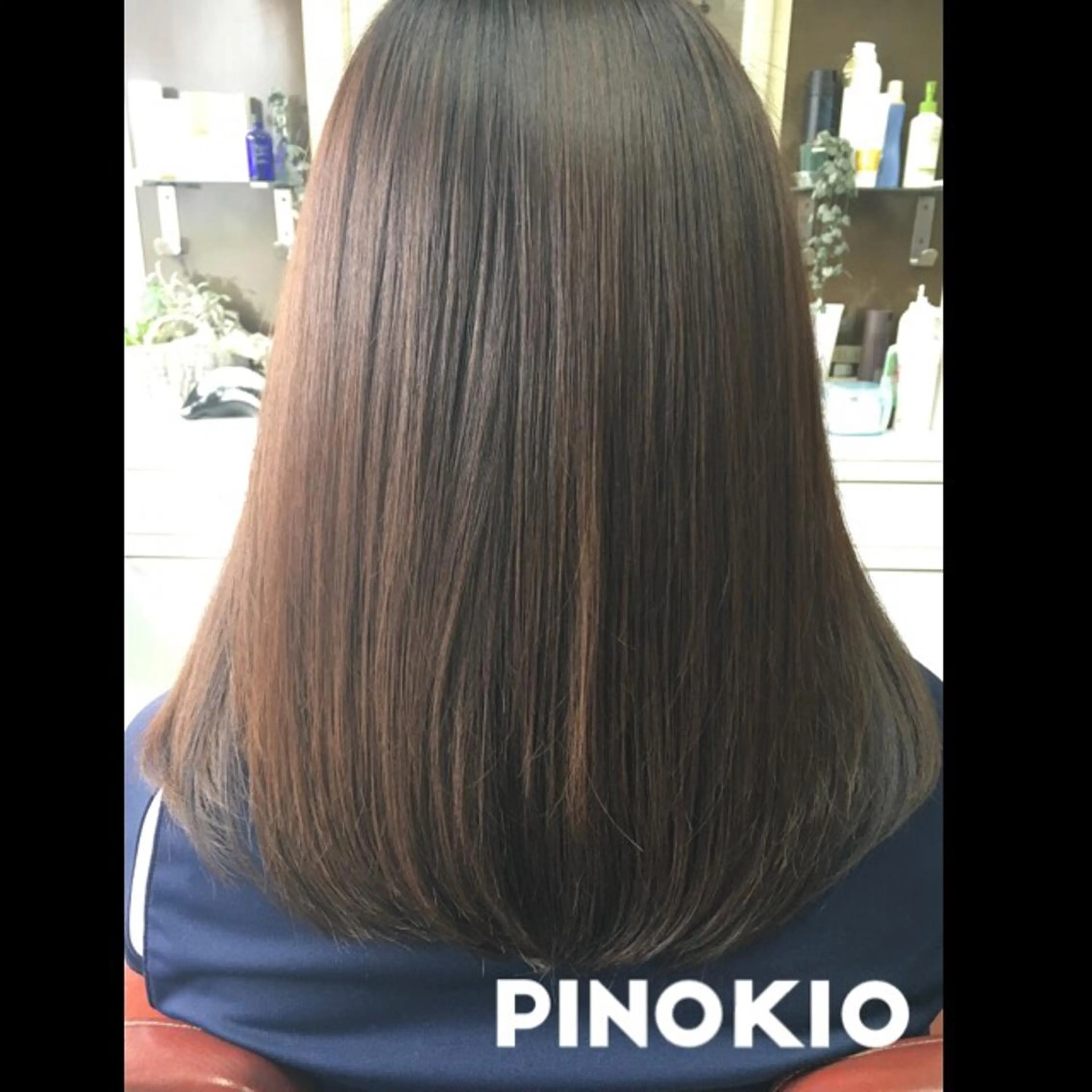 セミロング パーマ ストウ ナナエのヘアスタイル