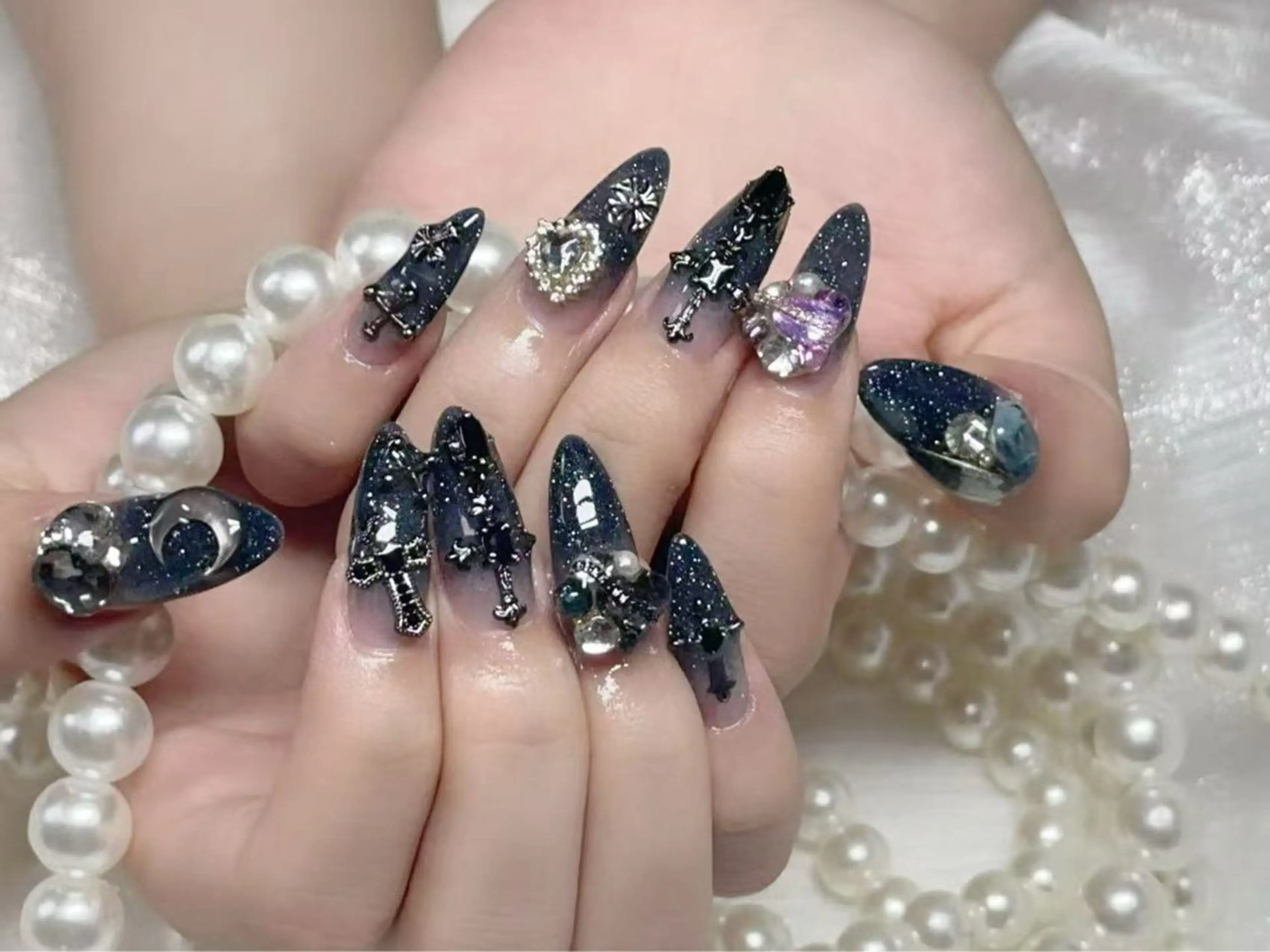 ネイル クリアネイル 成人式 フラッシュネイル フットネイル フレンチネイル 💫KASUMI 💅のネイルデザイン