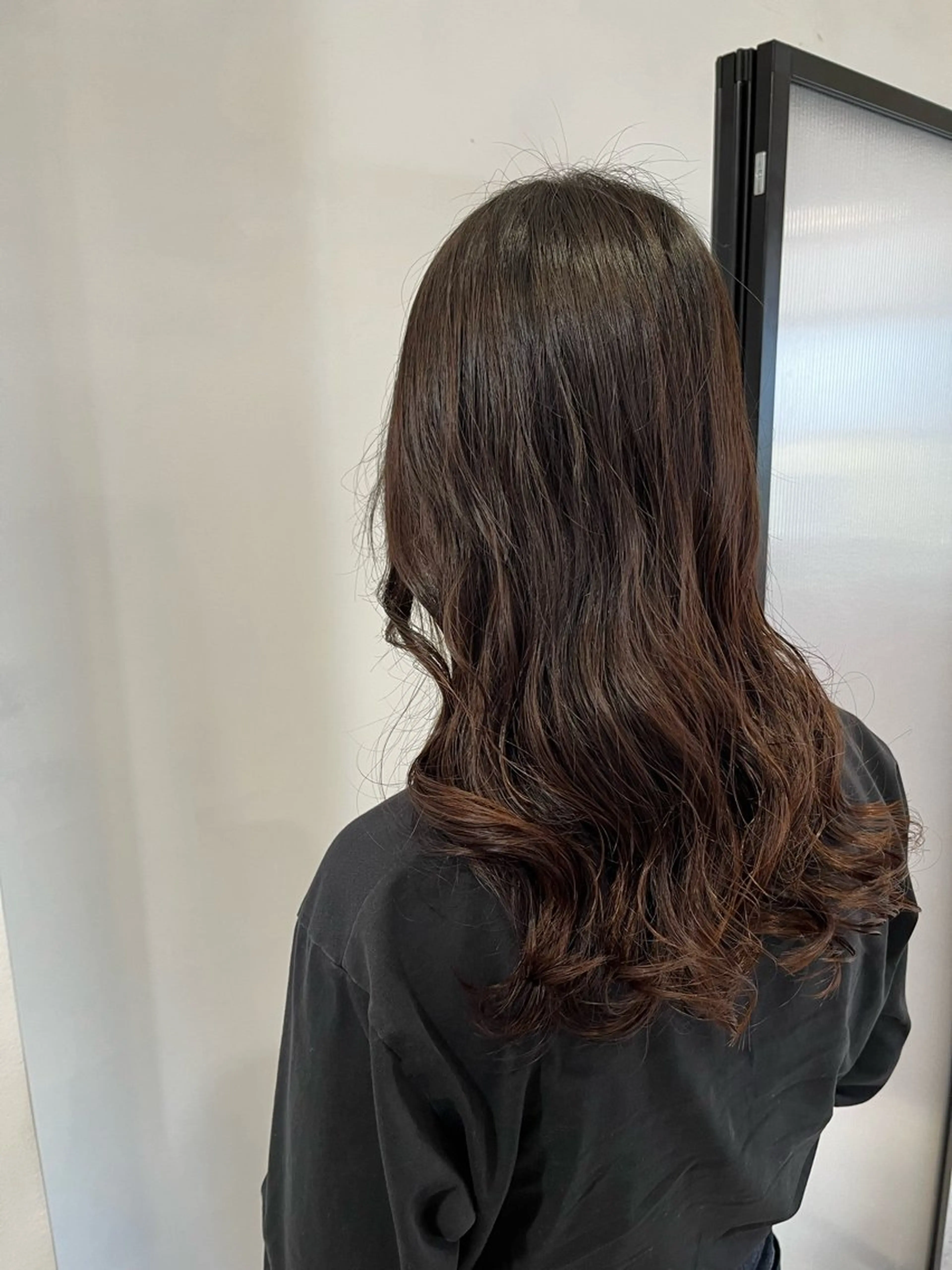 ロング パーマ カット パーマ ニュアンスカラー／ メンズ🌙久住綾香のヘアスタイル