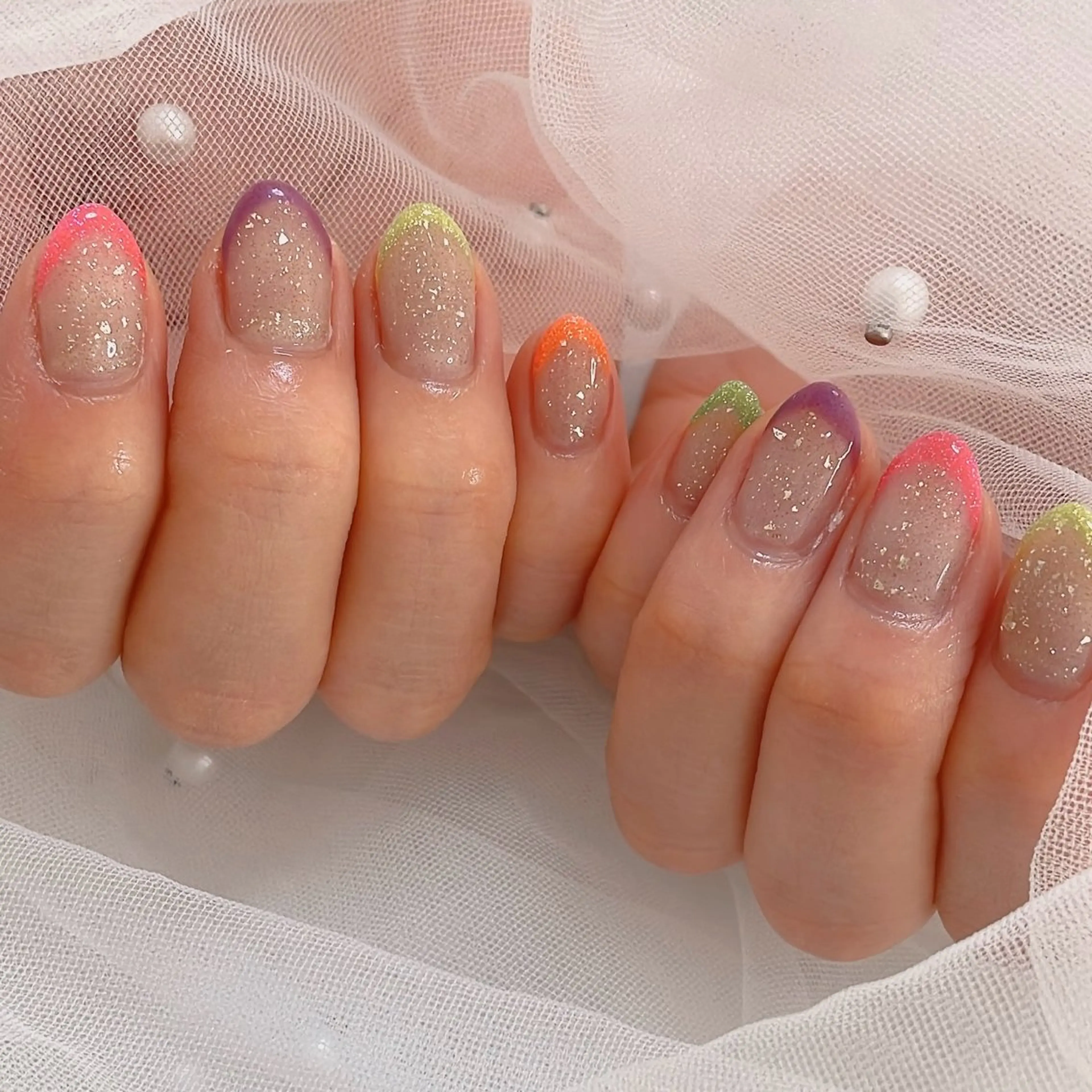 ネイル ラメ(グリッター) シンプルネイル なっちゃん所属・ネイルサロン なっちゃん(古千谷)のネイルデザイン