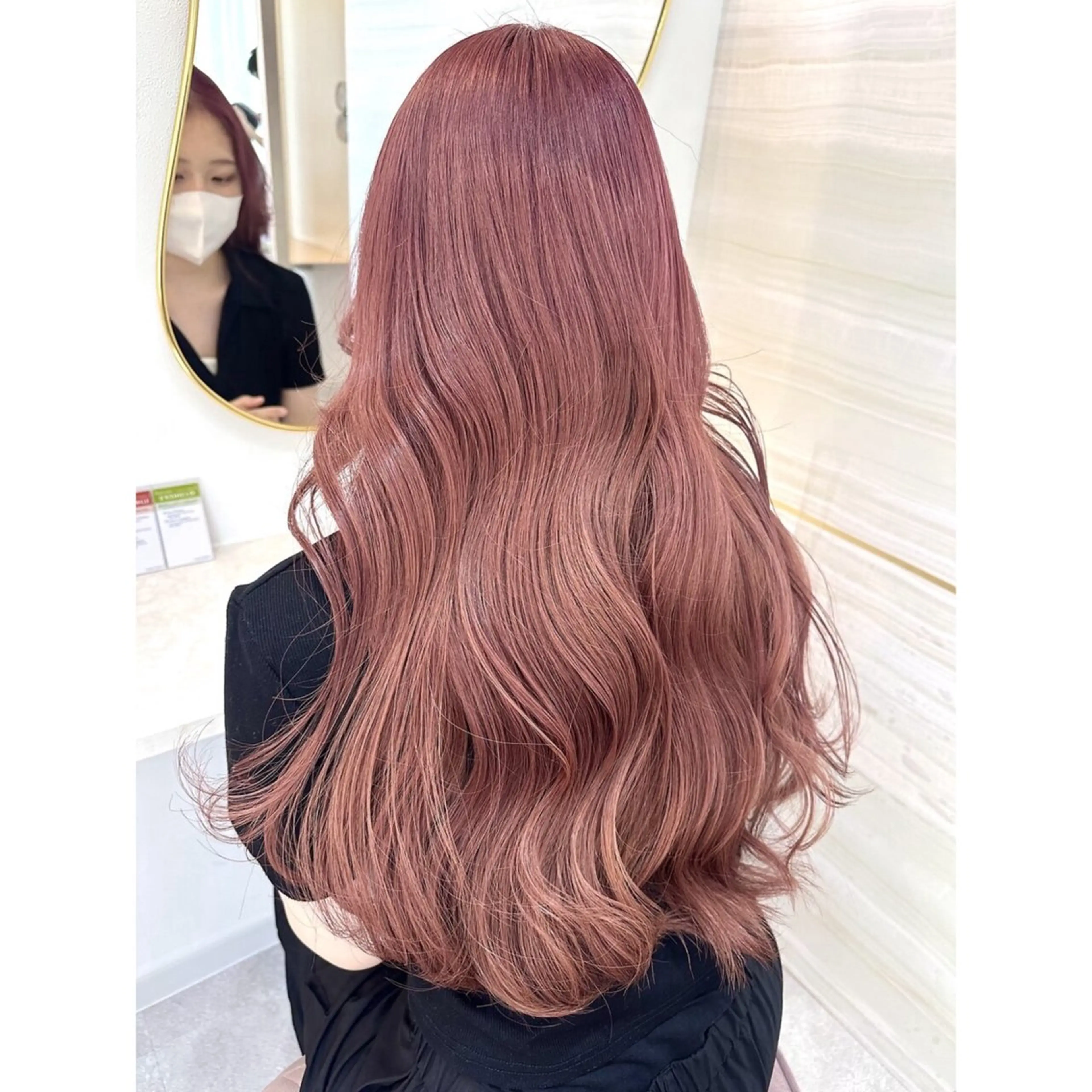 ロング カラー ブリーチ ケアブリーチ ハイトーンカラー ピンクカラー ロング 🐈‍⬛momo🐾 lovisのヘアスタイル