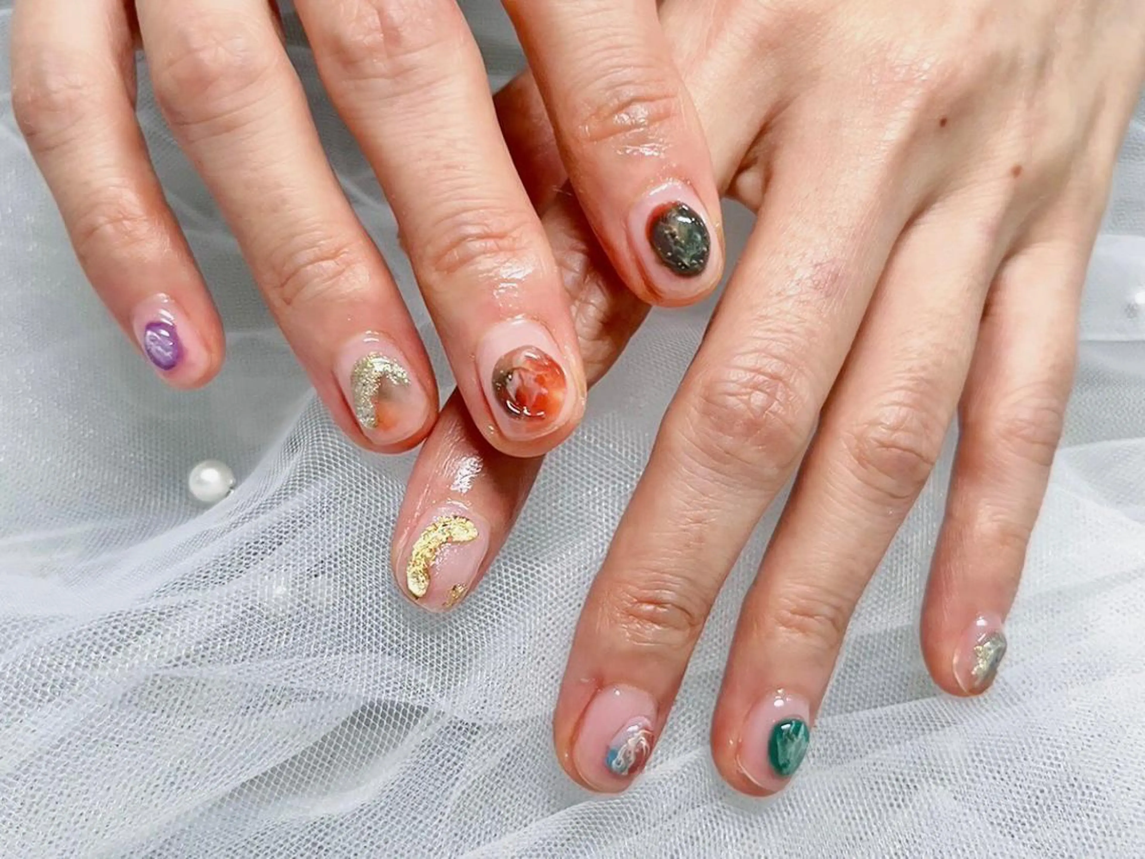 ネイル ニュアンスネイル ハンドネイル peTiT minamiのネイルデザイン