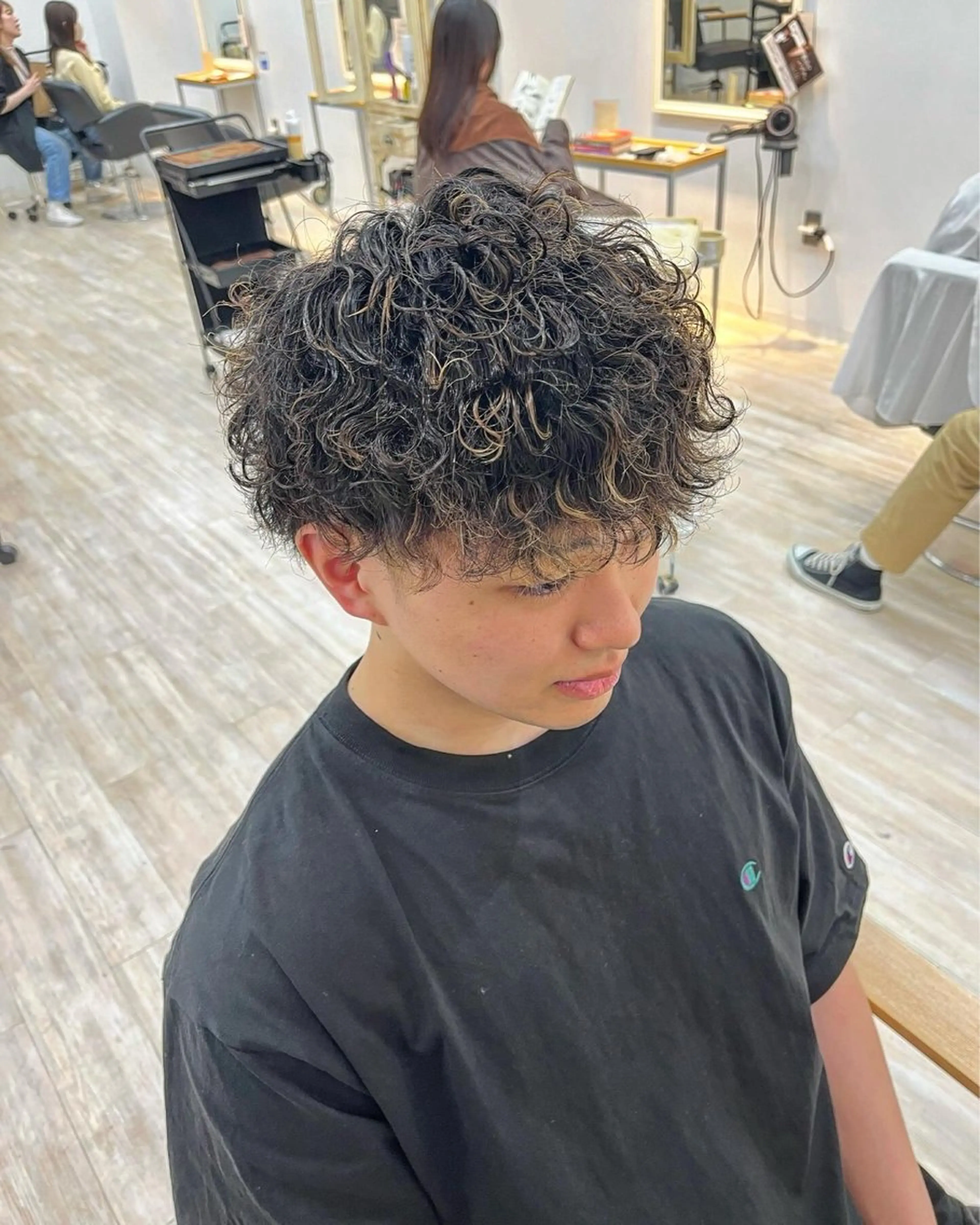 ショート パーマ メンズ Utata literie所属・嵯峨 大地/パーマ/ ハード系/特殊系のヘアスタイル