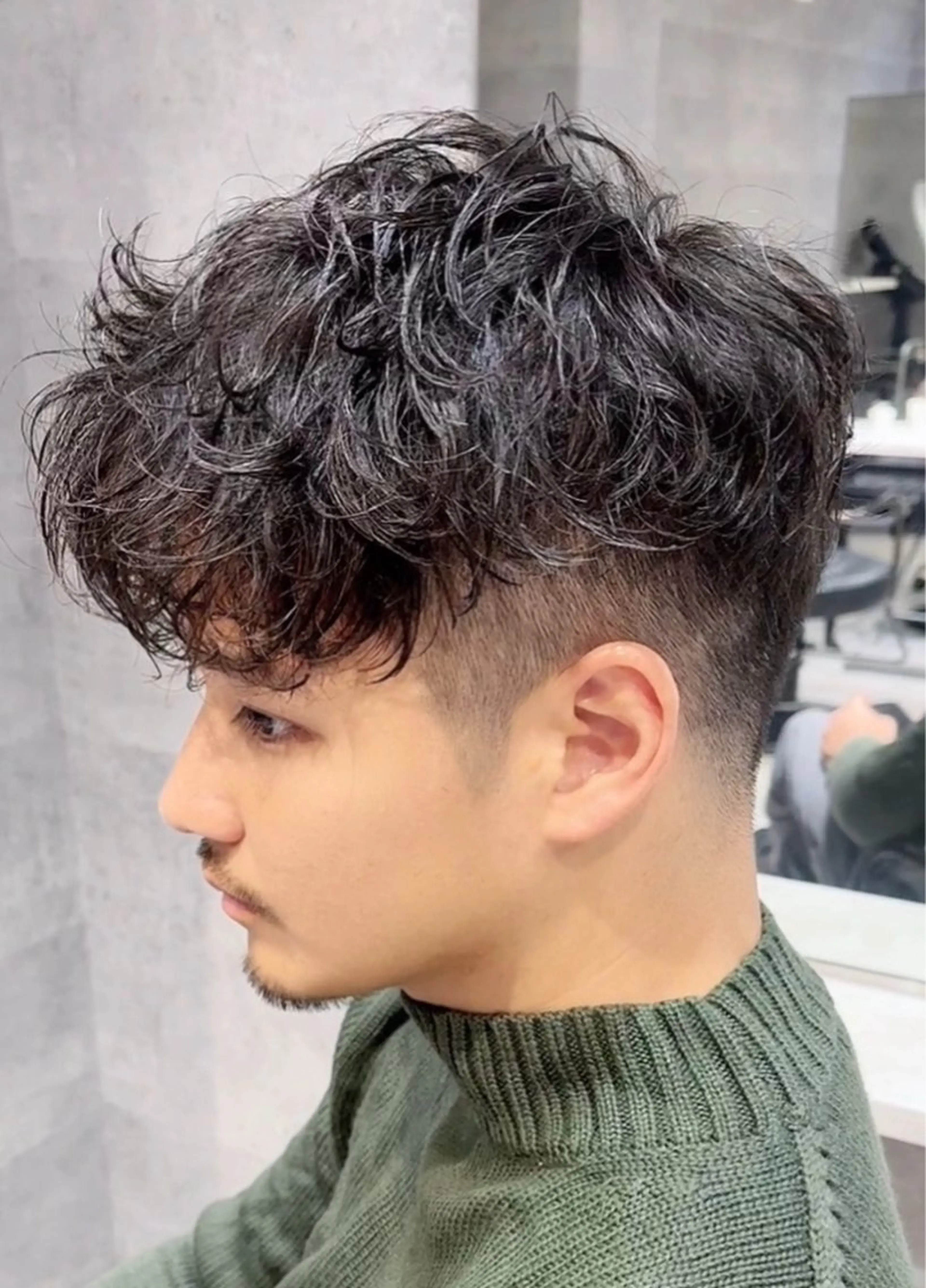 パーマ メンズ 浅田 志門のヘアスタイル