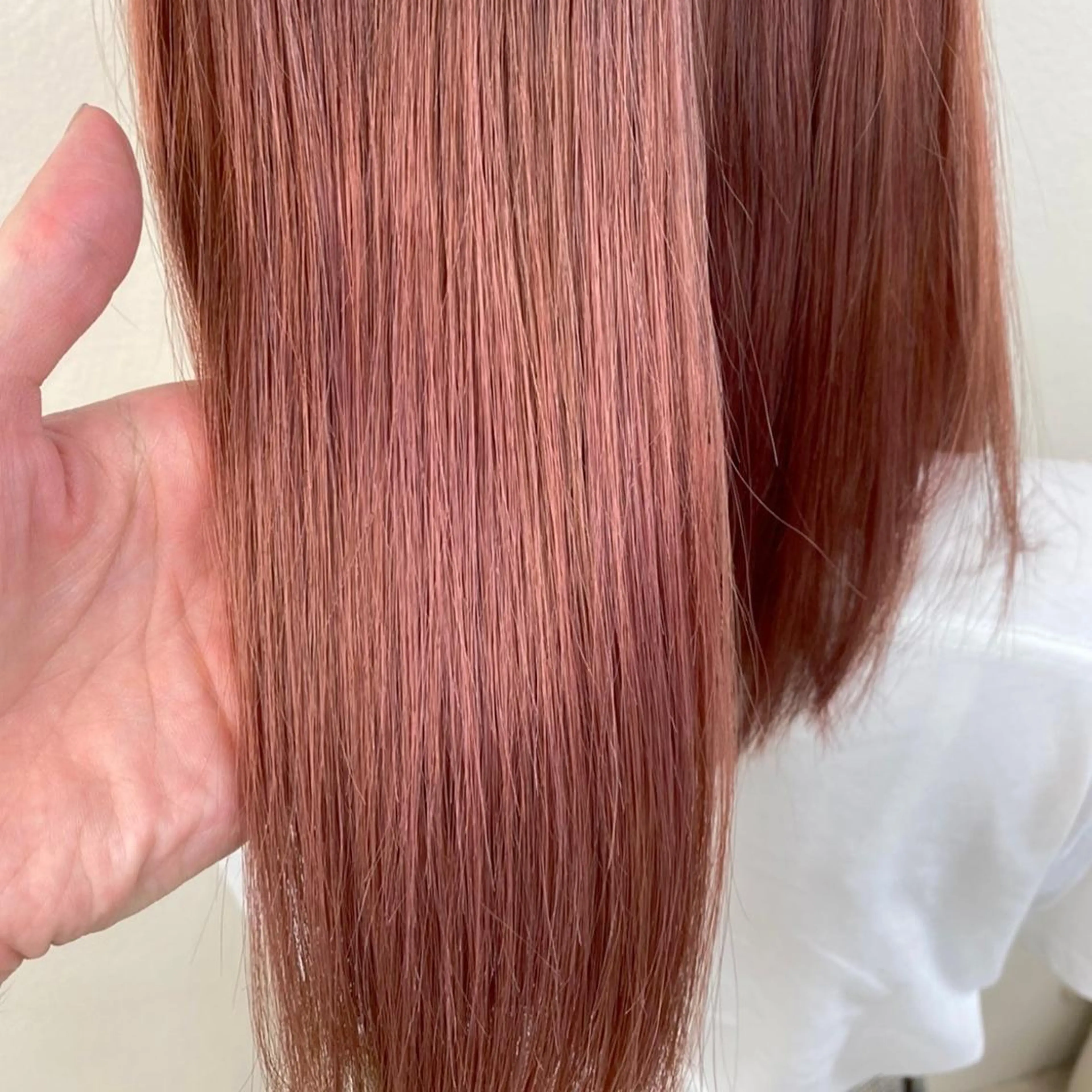 セミロング カラー ヘアアレンジ 💕ブリーチカラー☁ 髪質改善💖サワのヘアスタイル
