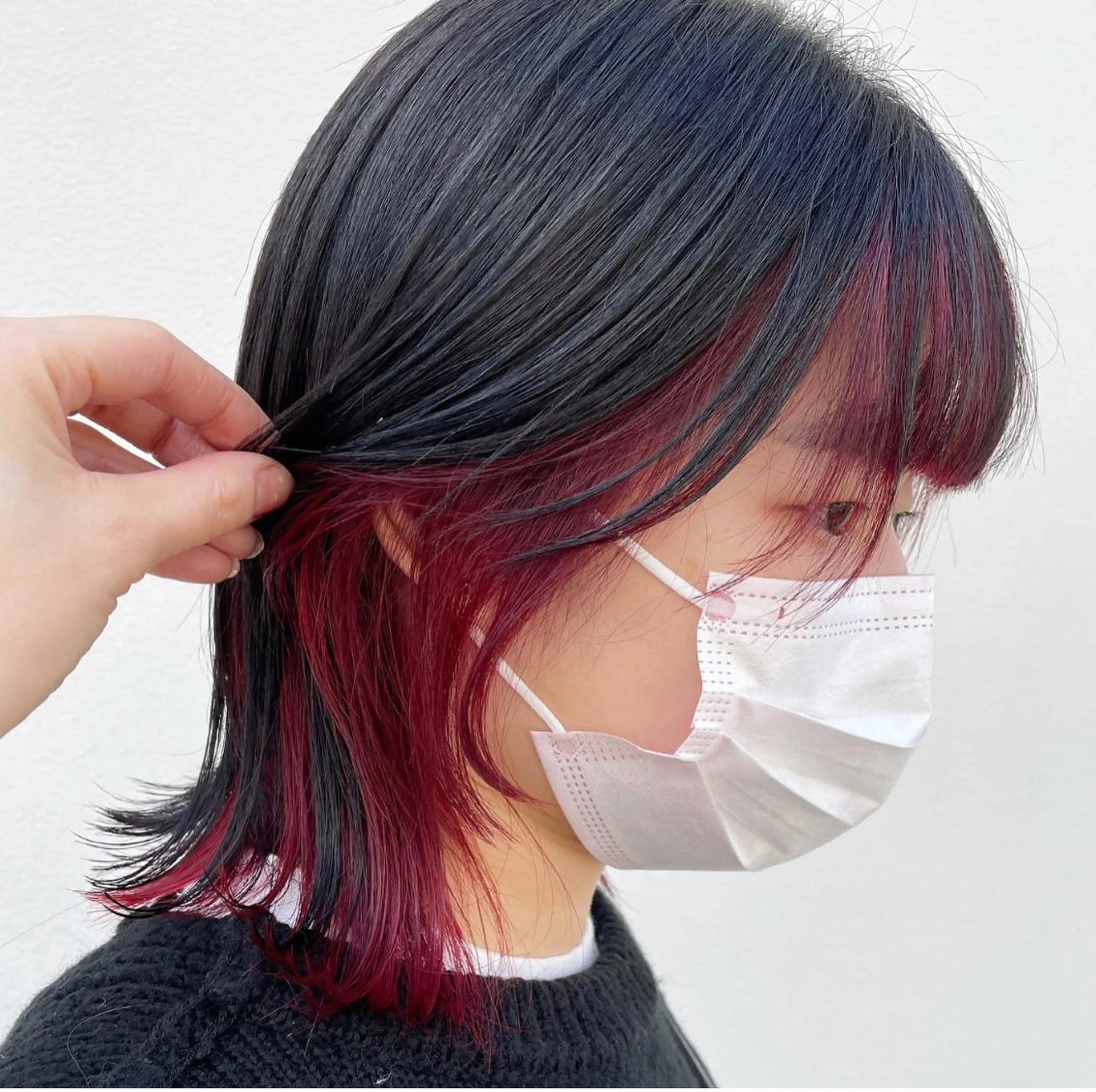 ミディアム カラー ヘアカラー トリートメント 坂田 友梨奈のヘアスタイル