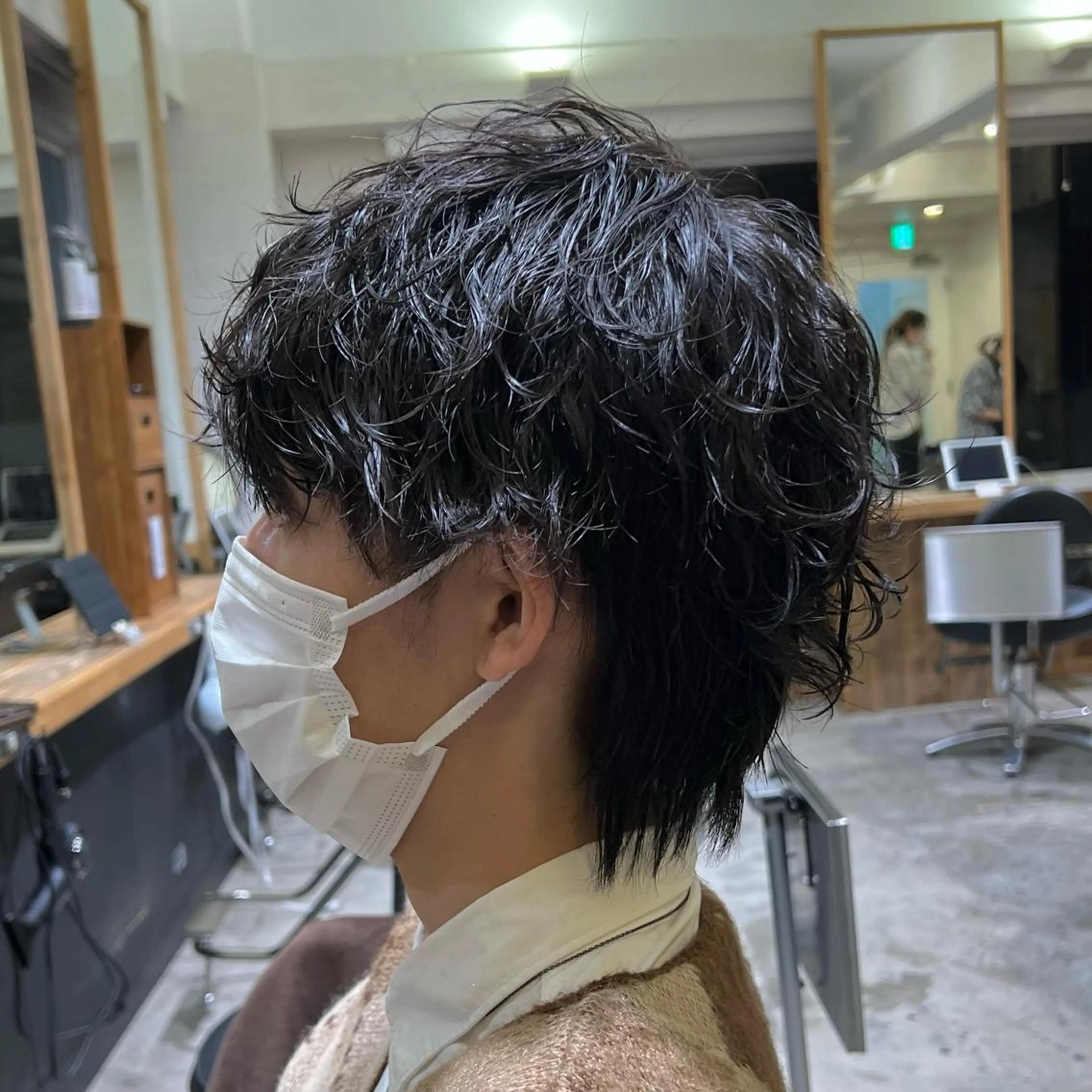 ショート パーマ メンズ メンズパーマ カット パーマ ノグチ ナツコのヘアスタイル