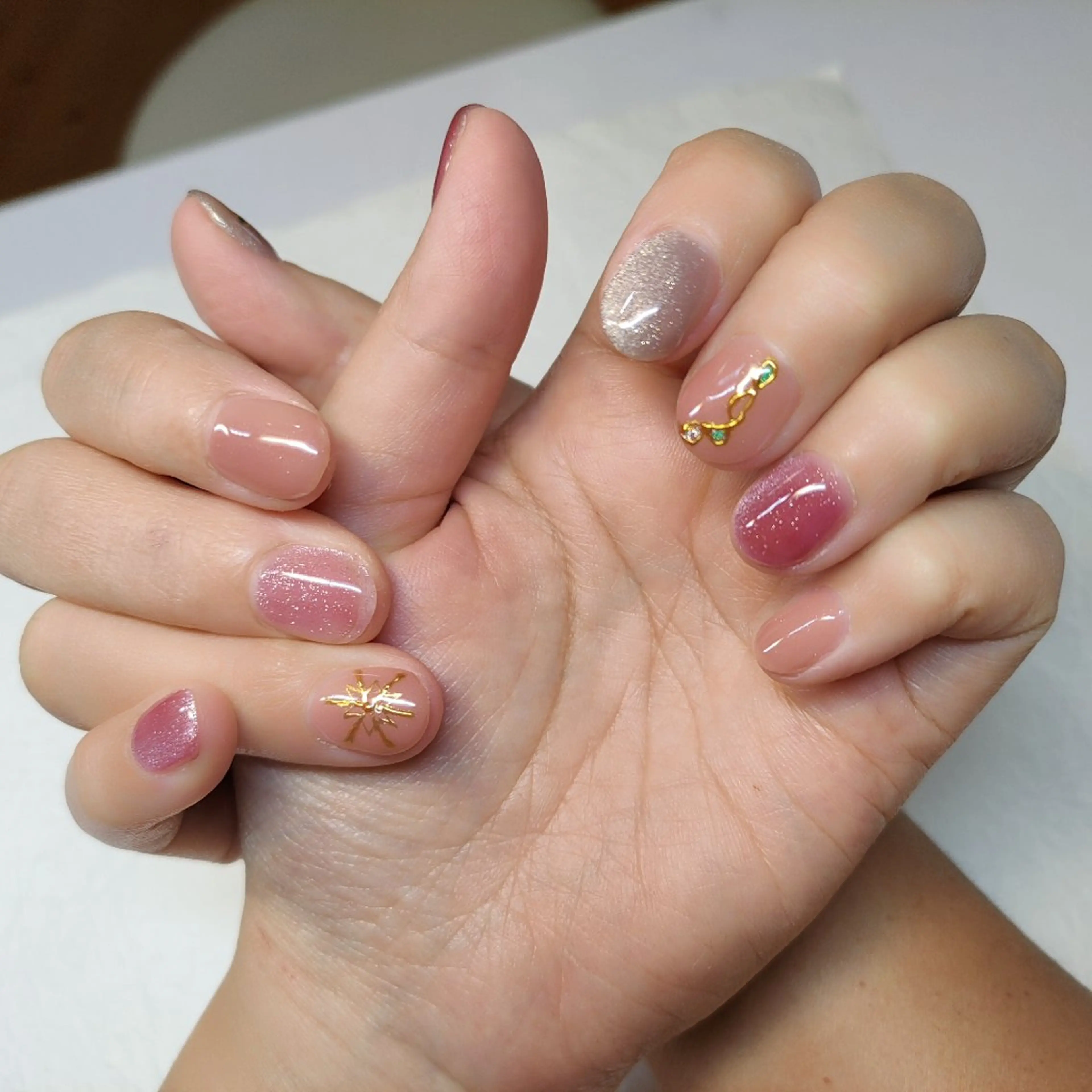 ネイル アートネイル マグネットネイル nails muu まゆのネイルデザイン