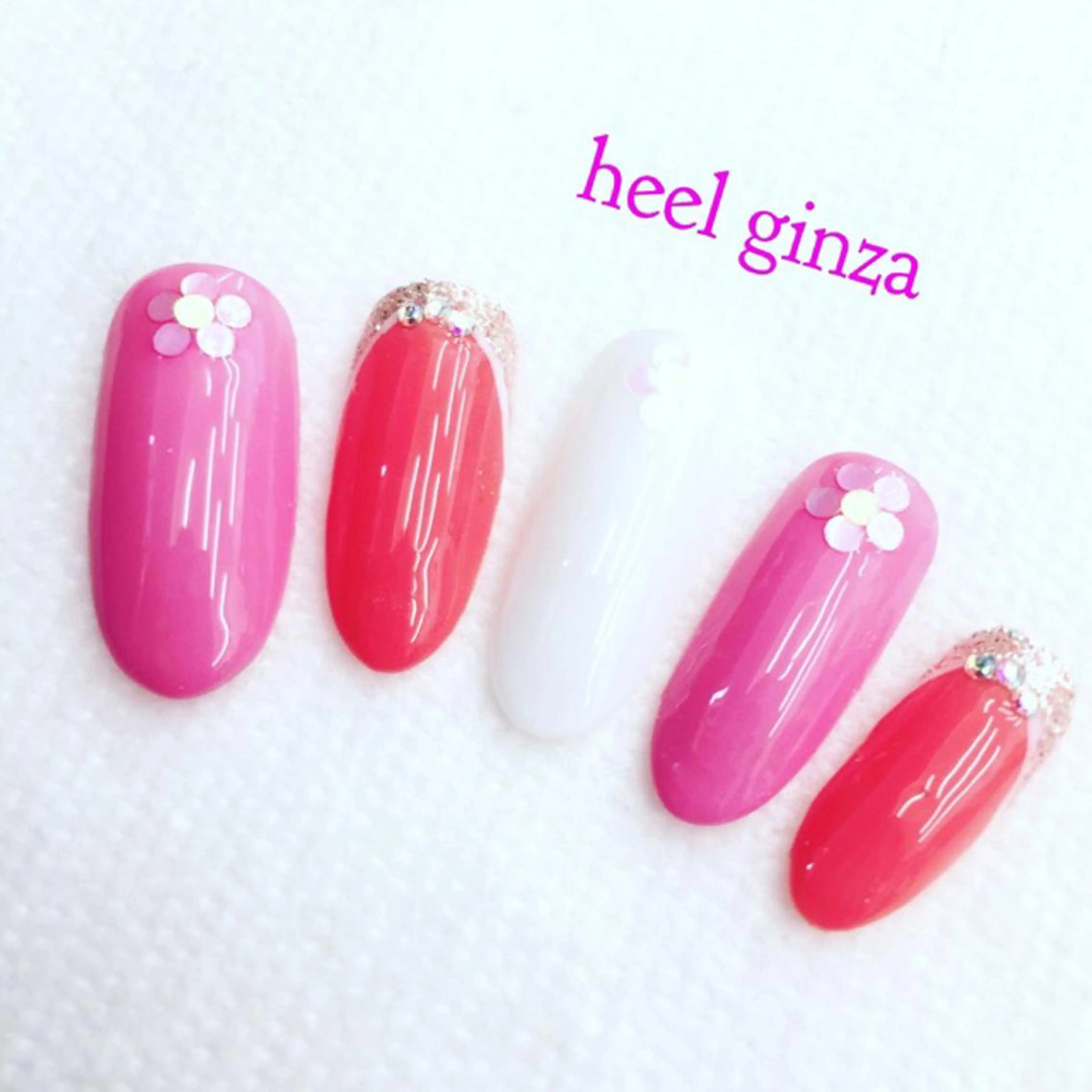 ネイル ピンク 春ネイル miel nailのネイルデザイン