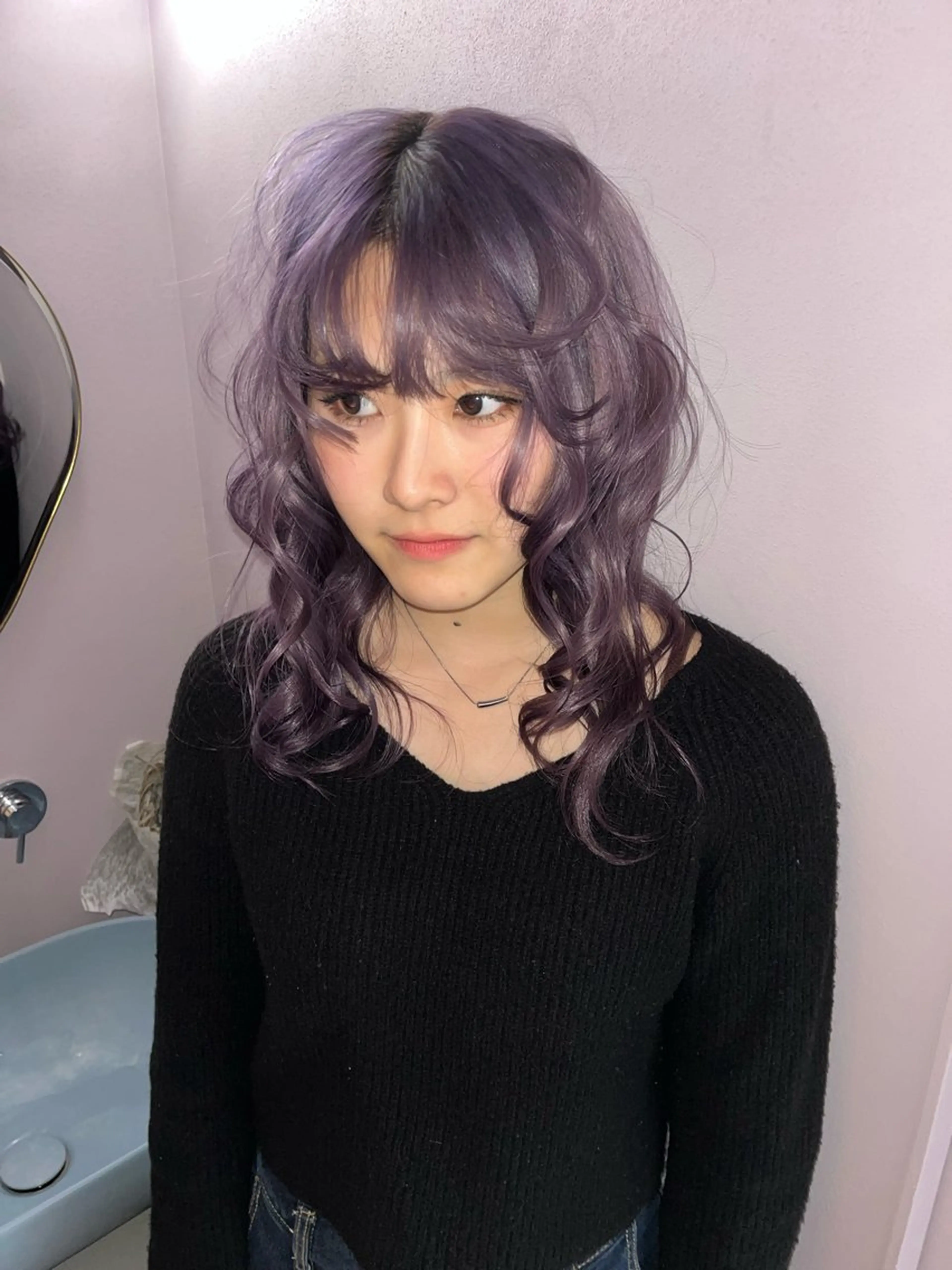 ミディアム カラー qulim所属・櫻井 はるなのヘアスタイル