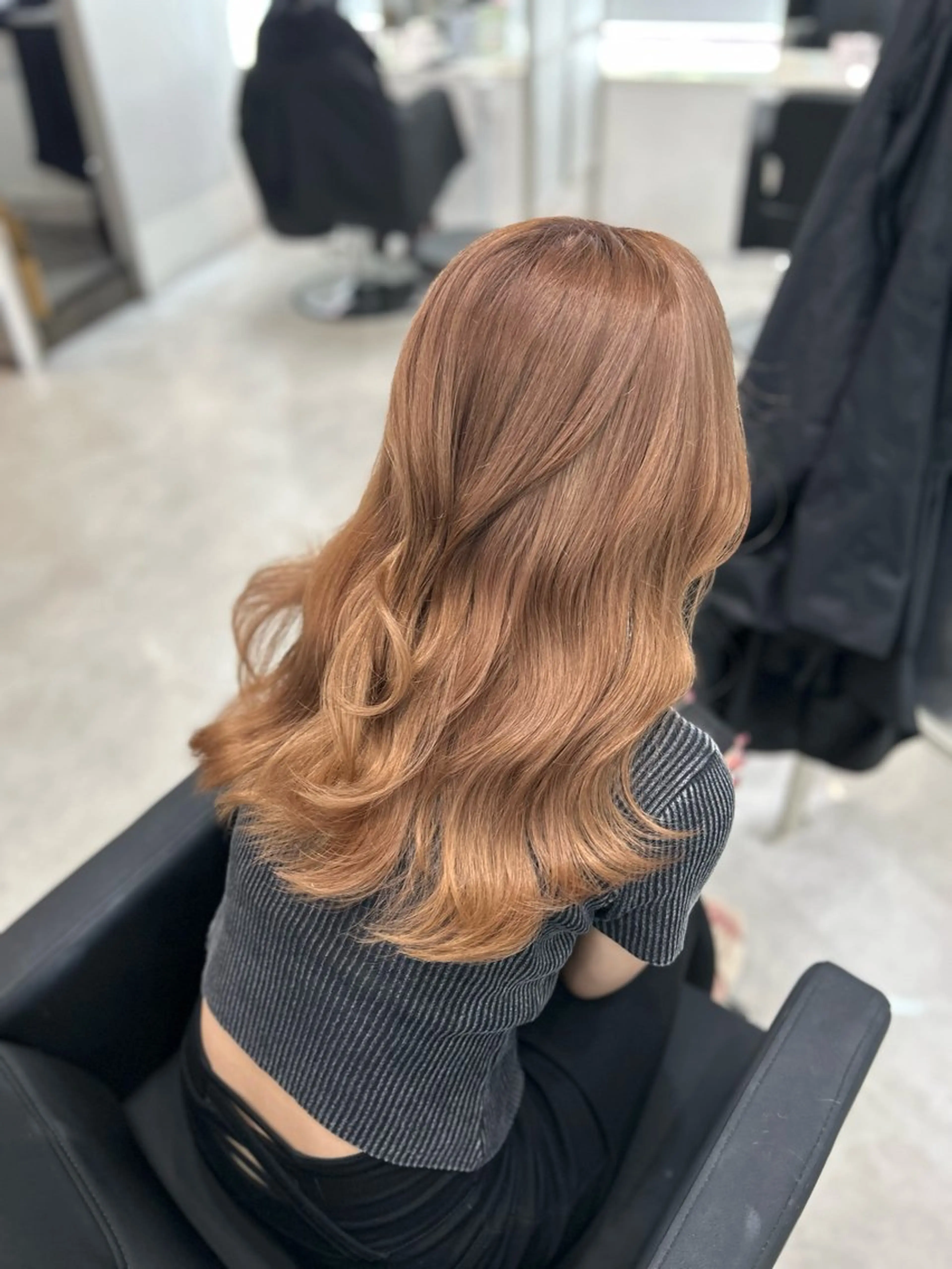 【🌷ミニモ限定🌷】カット➕ブリーチ無しダブルカラー➕オージュアトリートメント🫧の写真