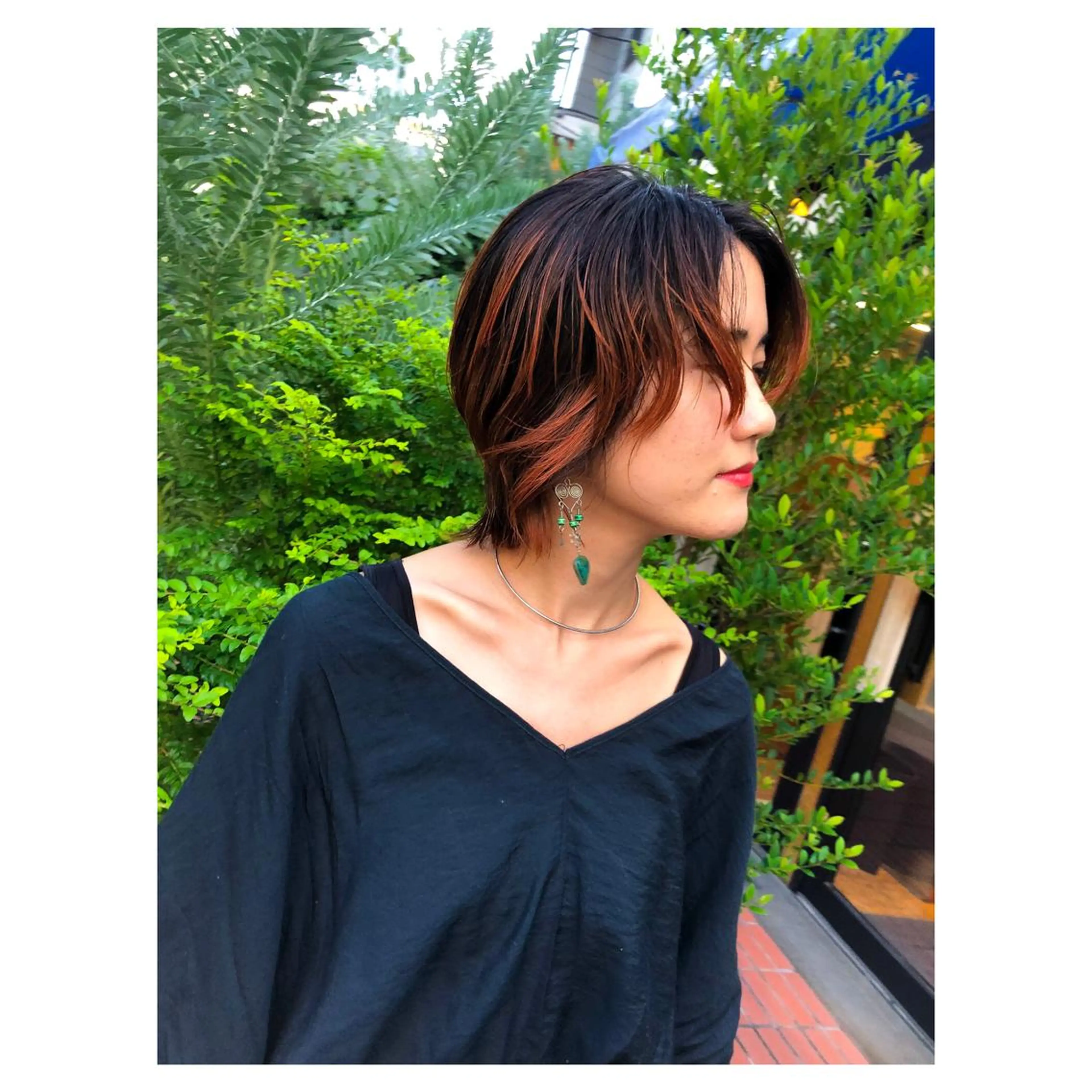ショート カラー オレンジ ウルフカット センスをお届けします 大谷将生INFPのヘアスタイル
