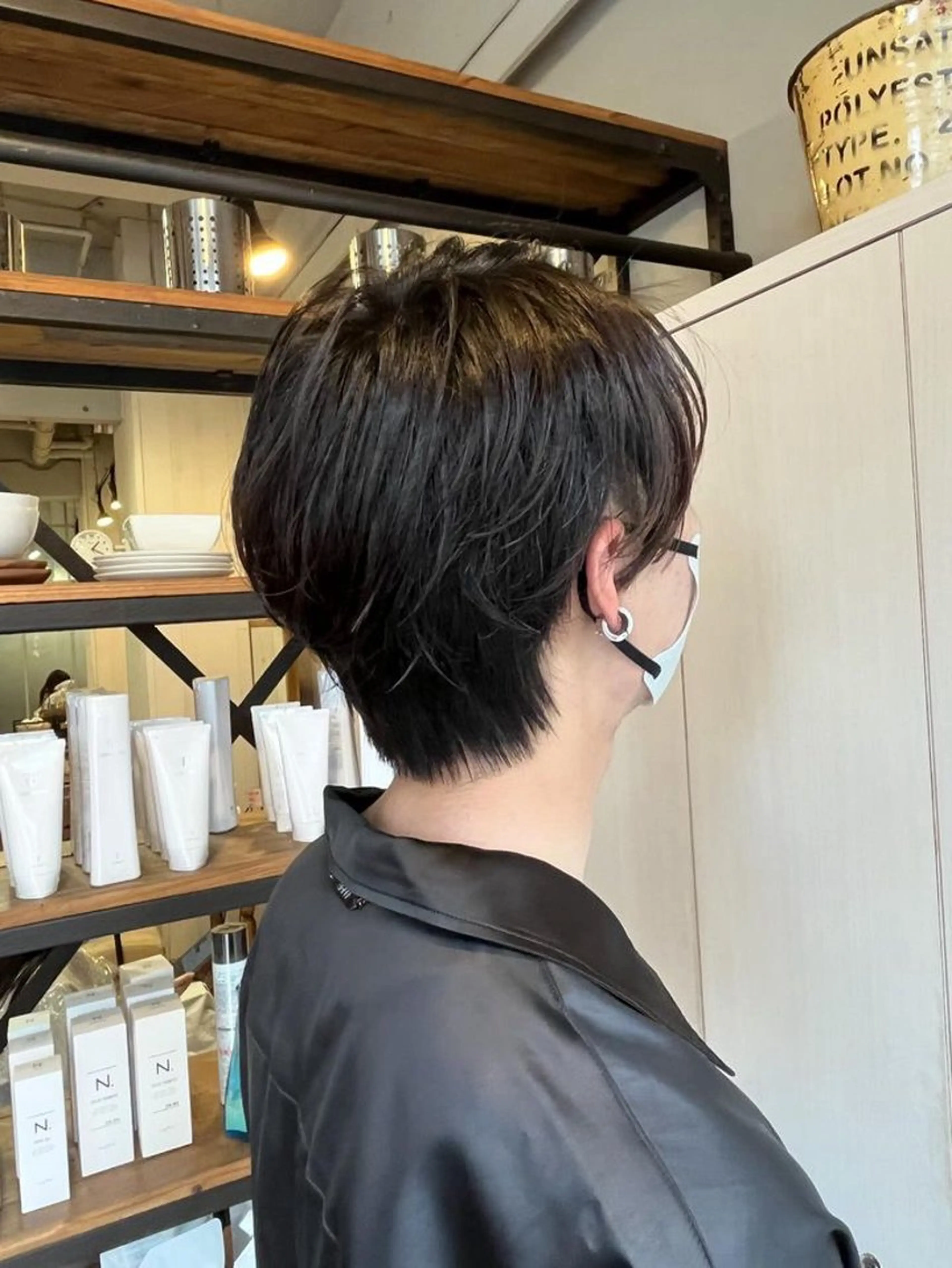 メンズ マッシュ 刈り上げ メンズベリーショート きむら なみかのヘアスタイル