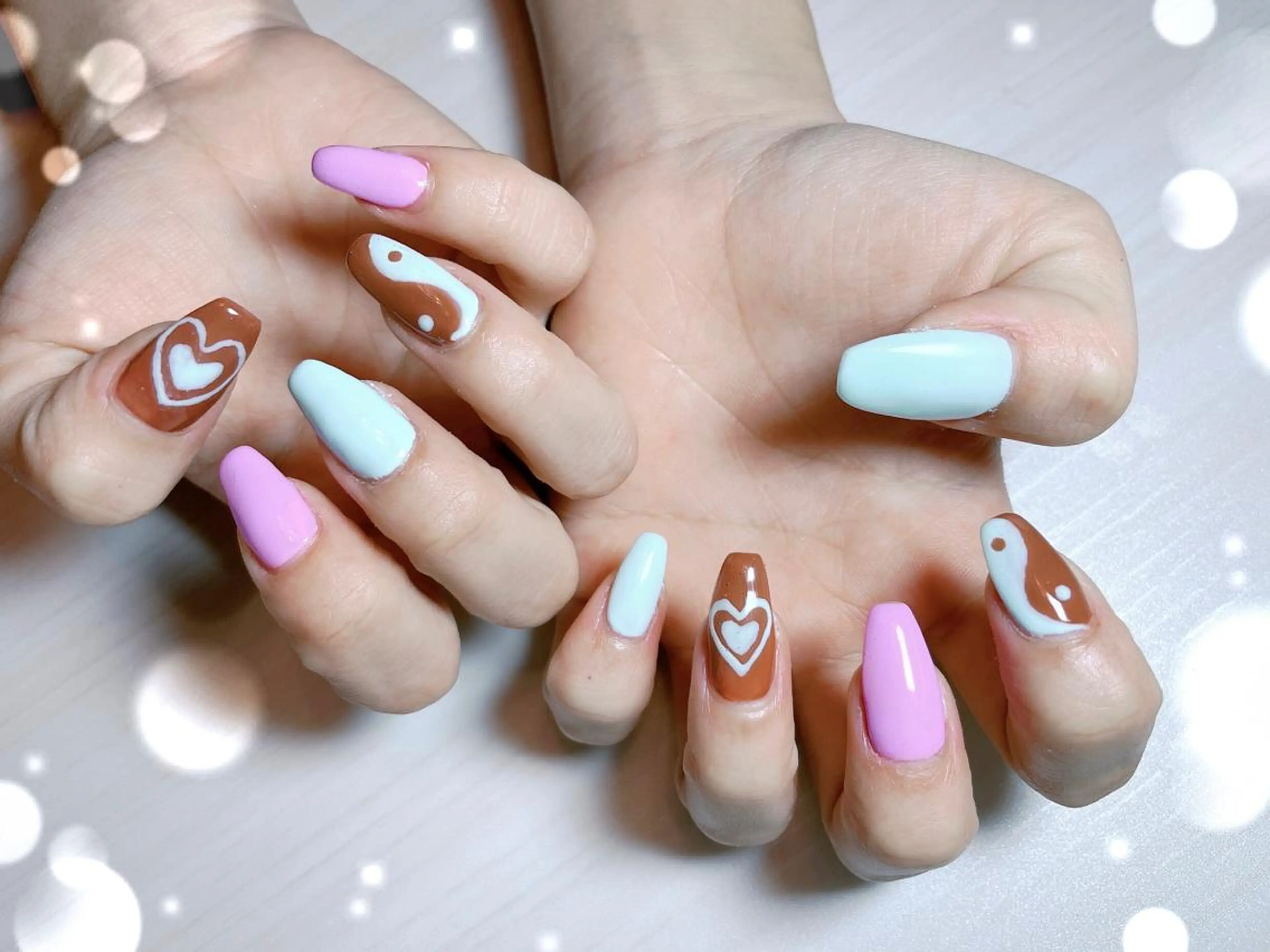 ネイル バレンタイン ハンドネイル Whity所属・Whity kiriのネイルデザイン