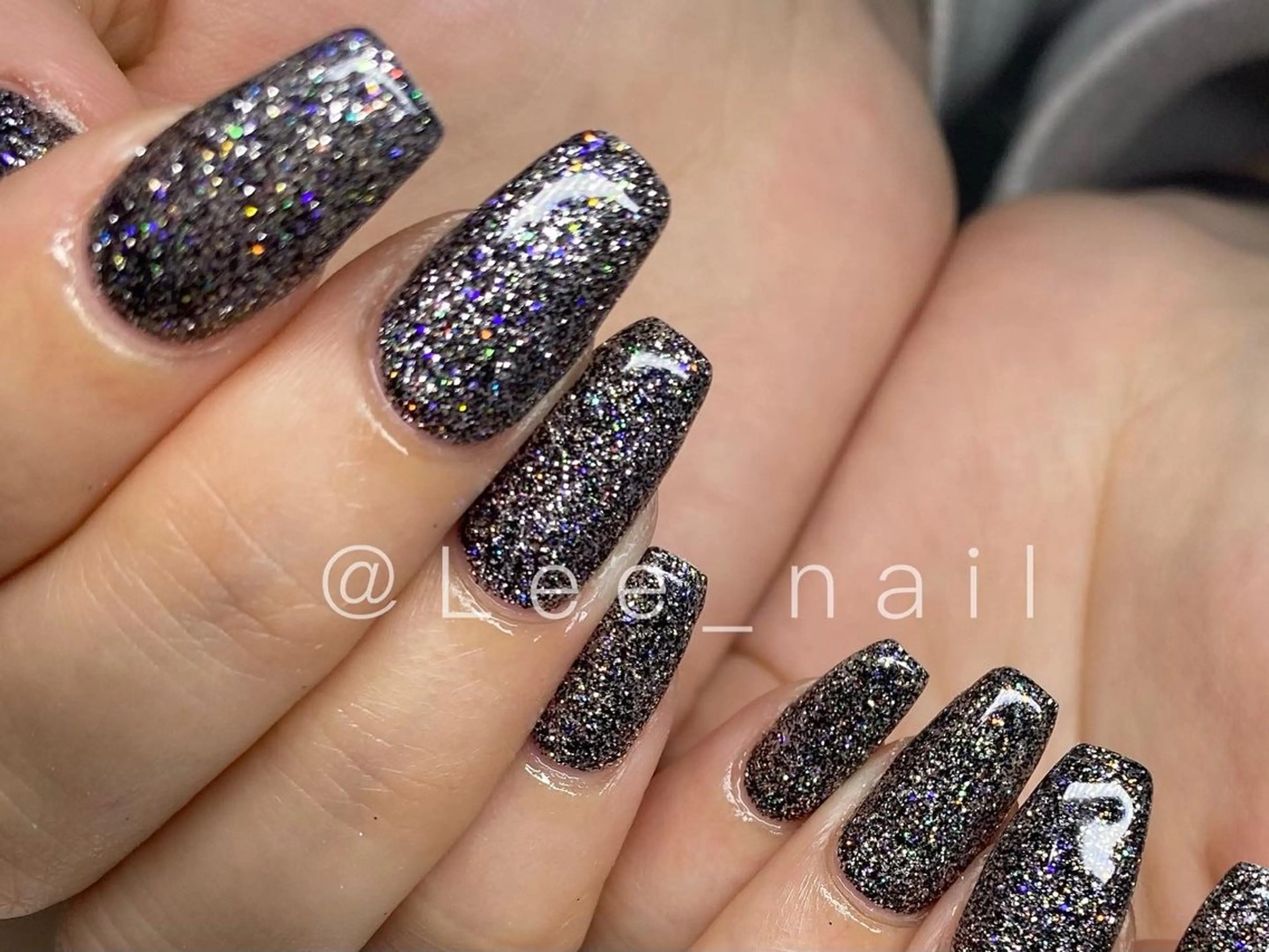ネイル ラメ(グリッター) ワンカラーネイル ハンドネイル Lee_ nailのネイルデザイン