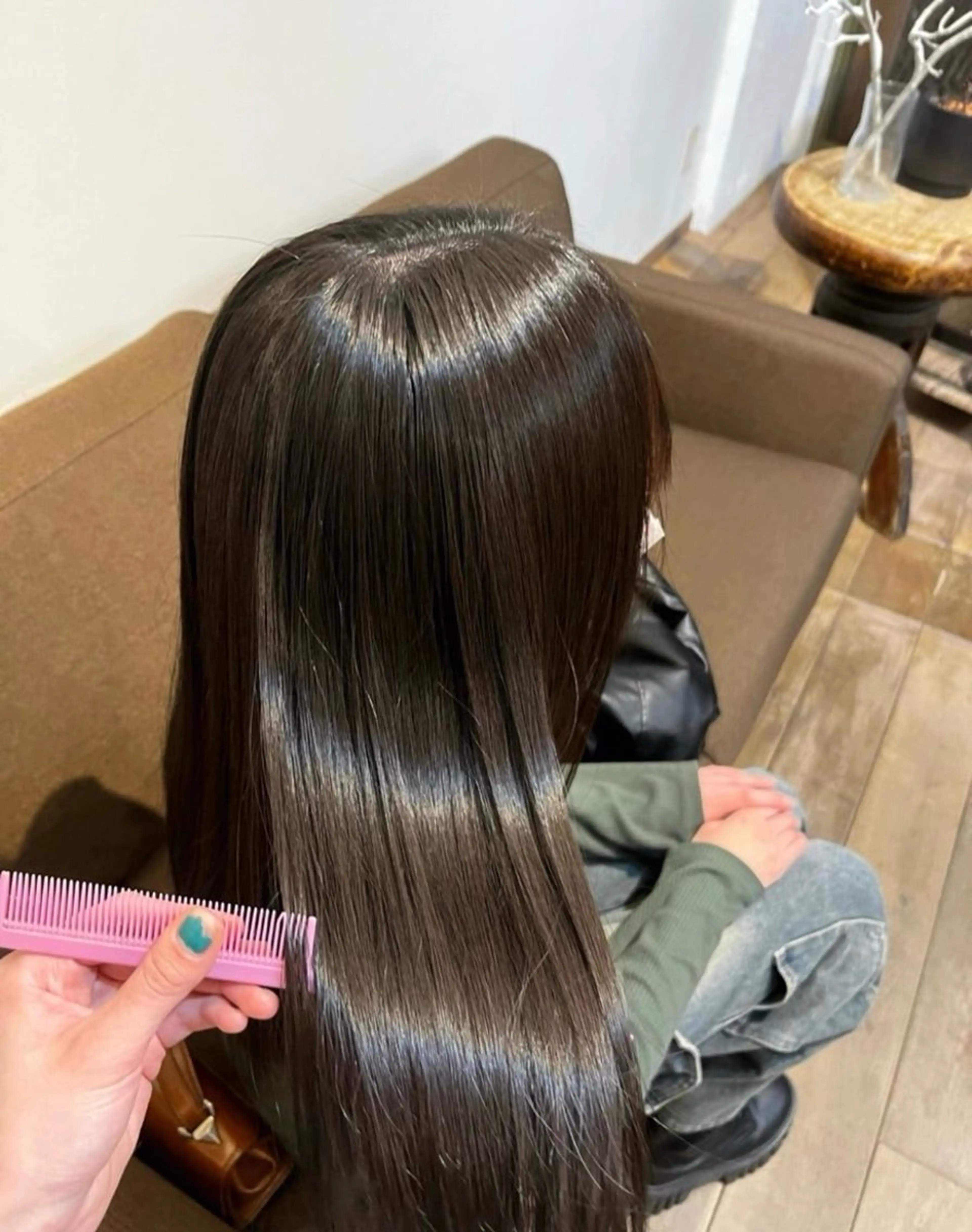 縮毛矯正 黒滝 真歩のヘアスタイル