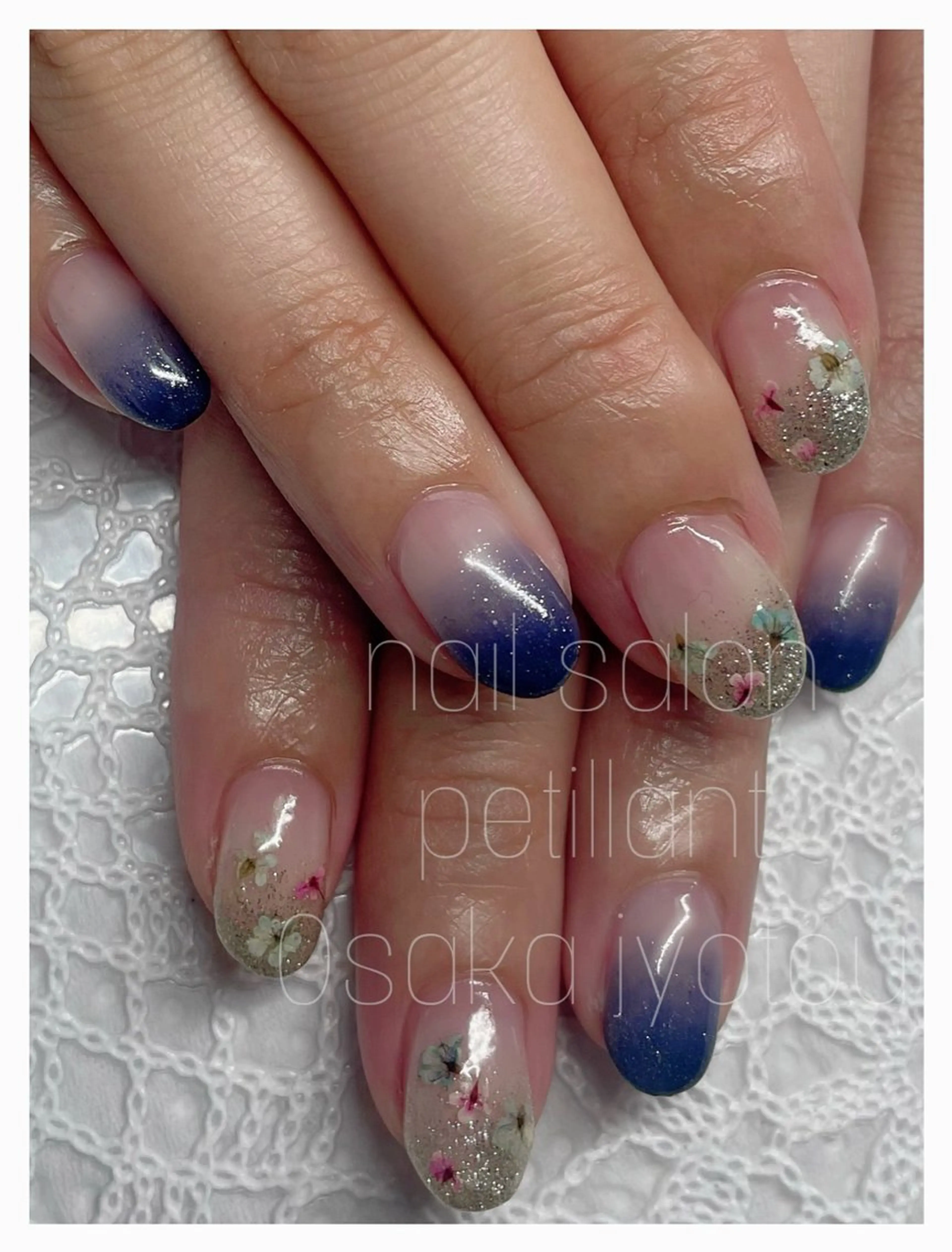 ネイル ブルー petillant所属・nail salon petillantのネイルデザイン