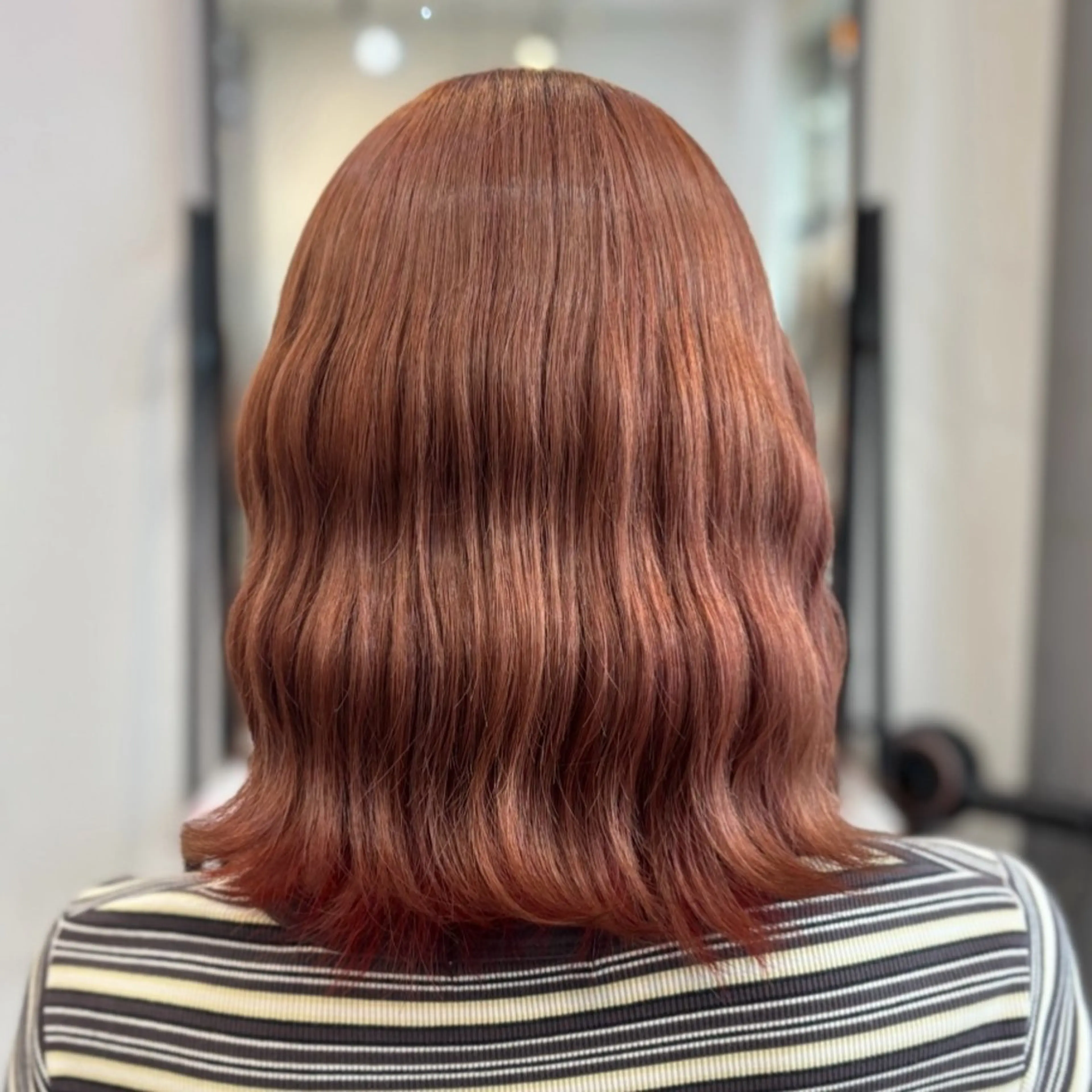 ミディアム カラー ヘアカラー トリートメント DEST ゆりかのヘアスタイル