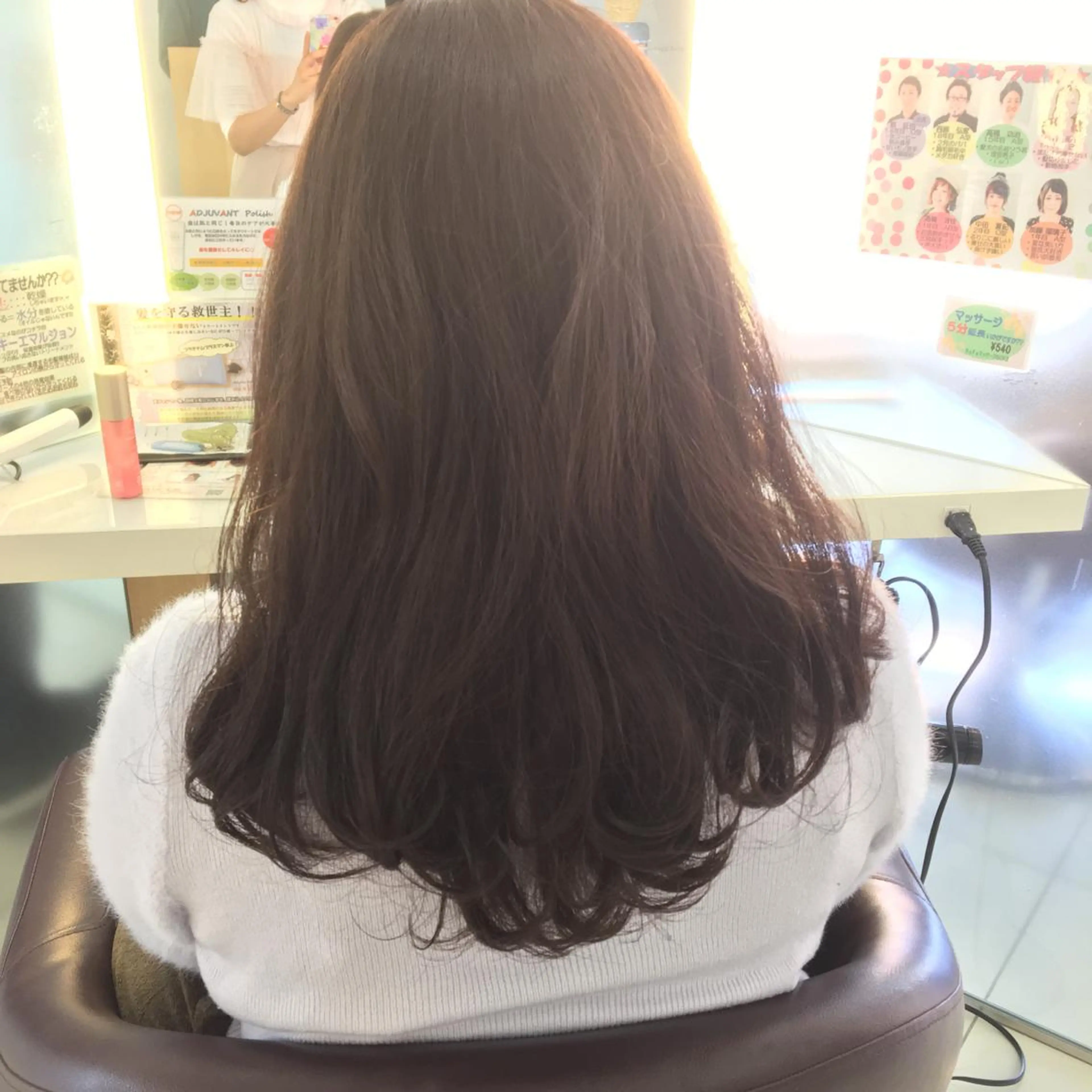 セミロング カット ヘアカラー トリートメント ヘアケア・頭皮ケア デザインカラー/中田のヘアスタイル